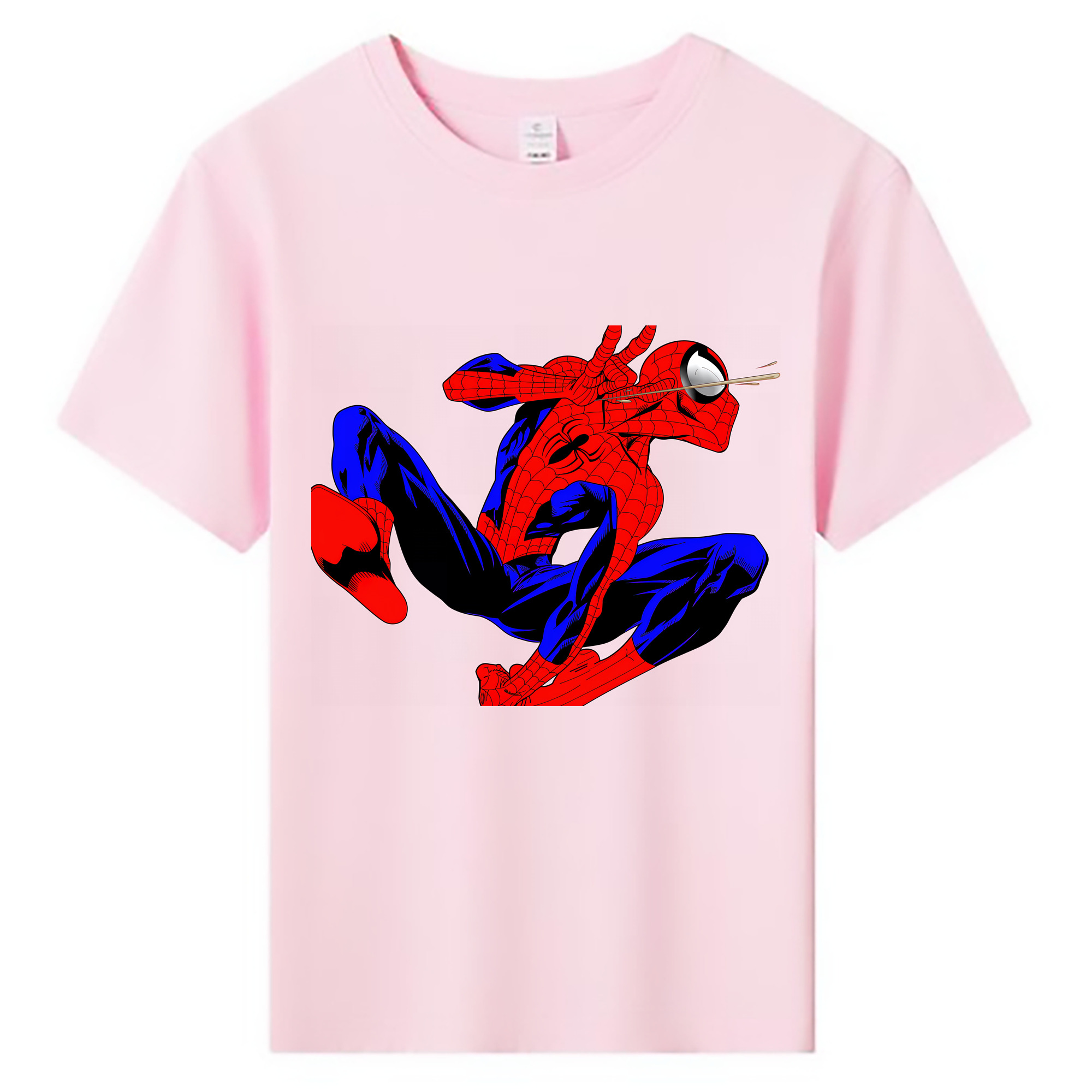 （画像用） Spider Man スパイダーマン 綿100％キッズTシャツ（フロントプリント）