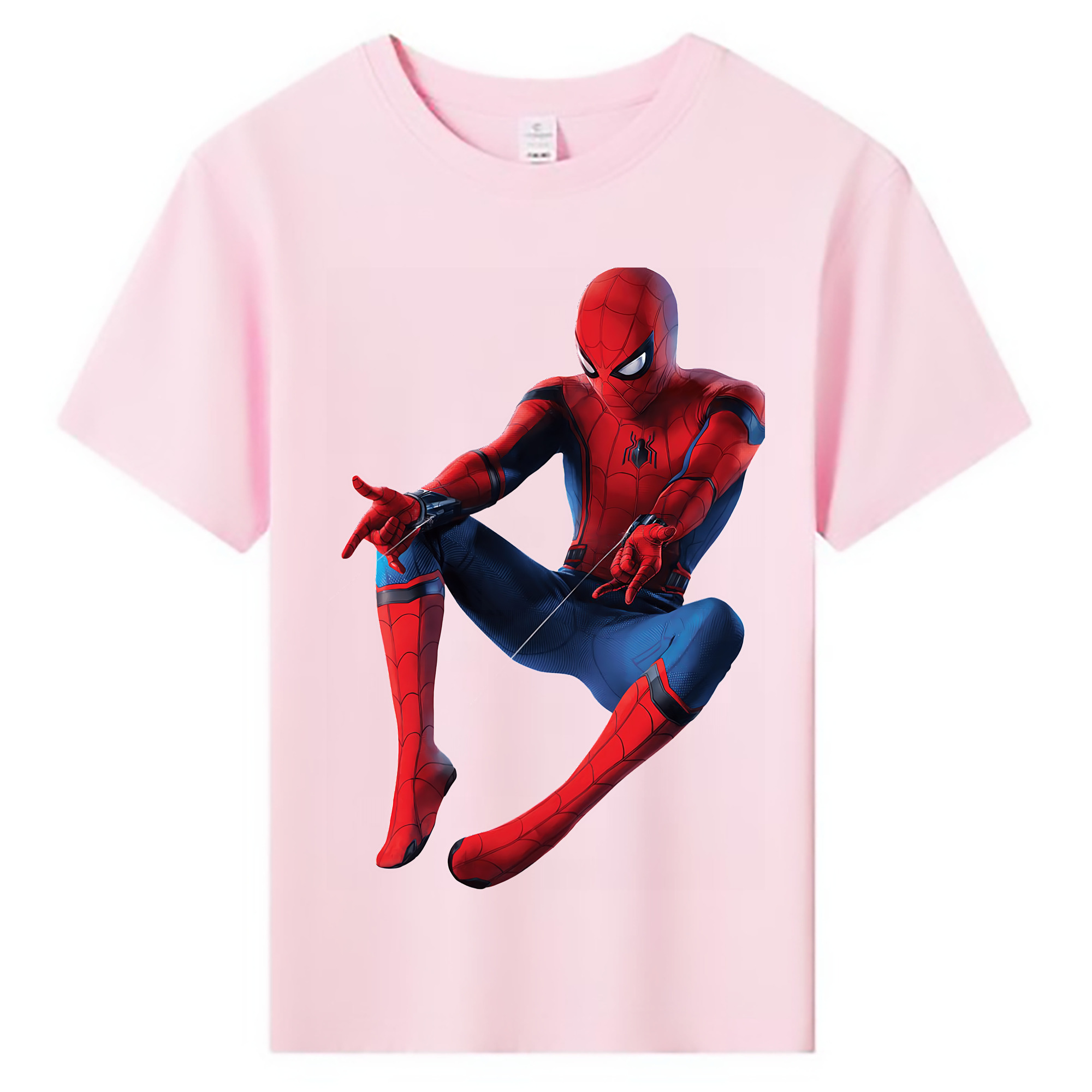 （画像用） Spider Man スパイダーマン 綿100％キッズTシャツ（フロントプリント）