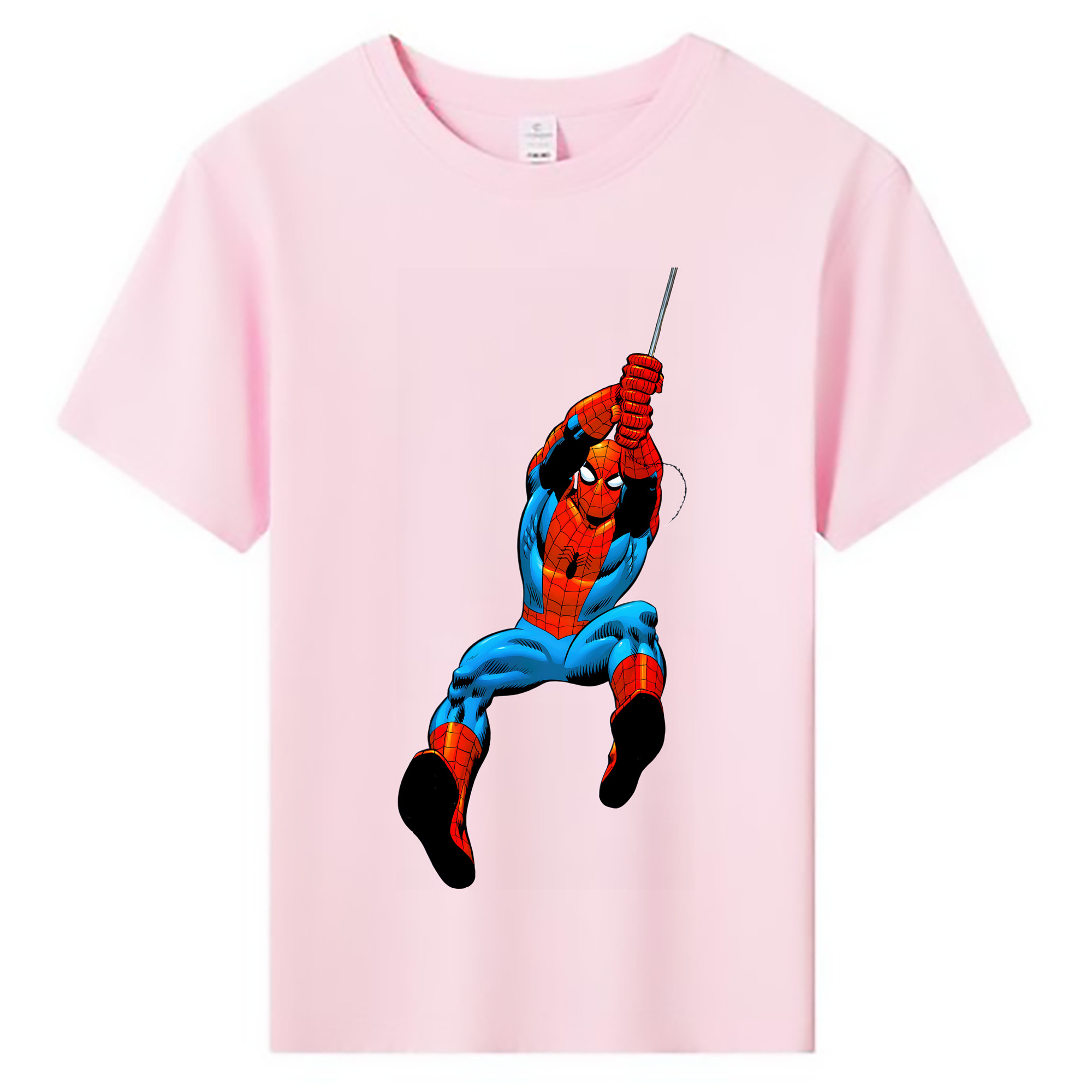 （画像用） Spider Man スパイダーマン 綿100％キッズTシャツ（フロントプリント）