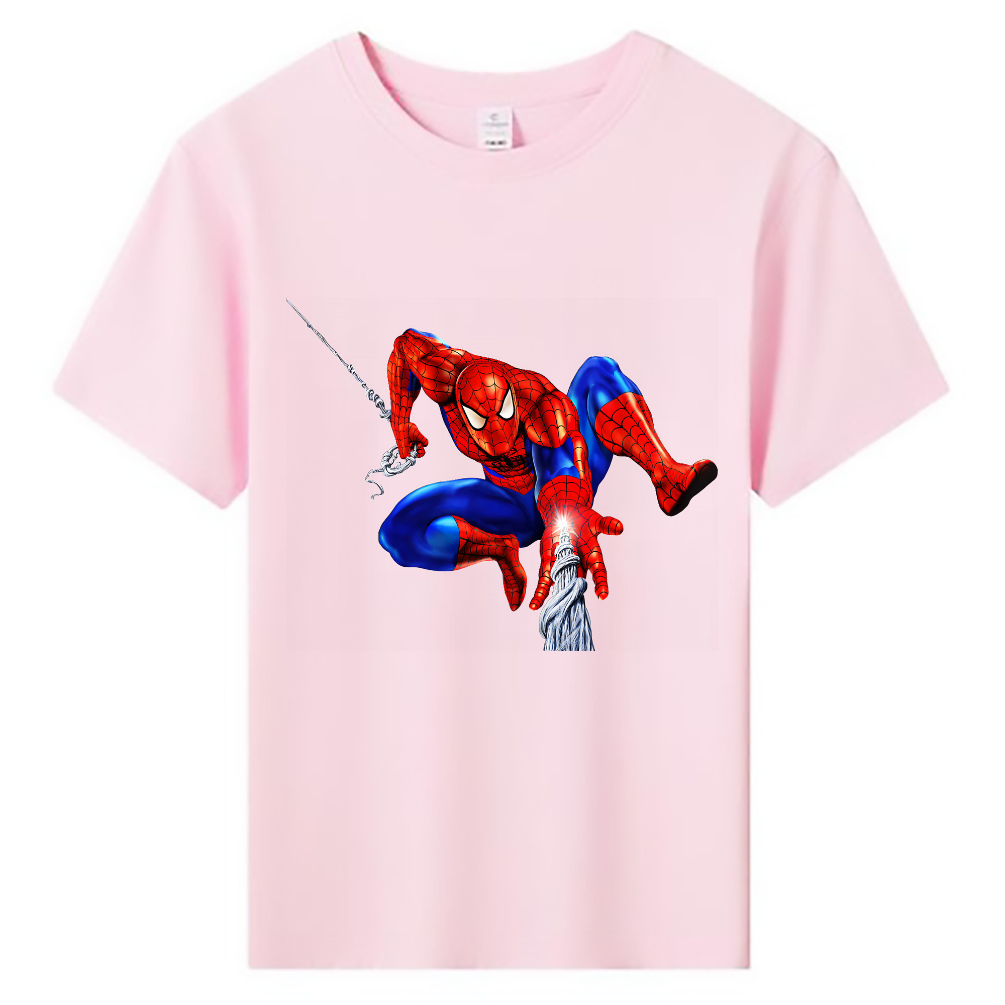 （画像用） Spider Man スパイダーマン 綿100％キッズTシャツ（フロントプリント）