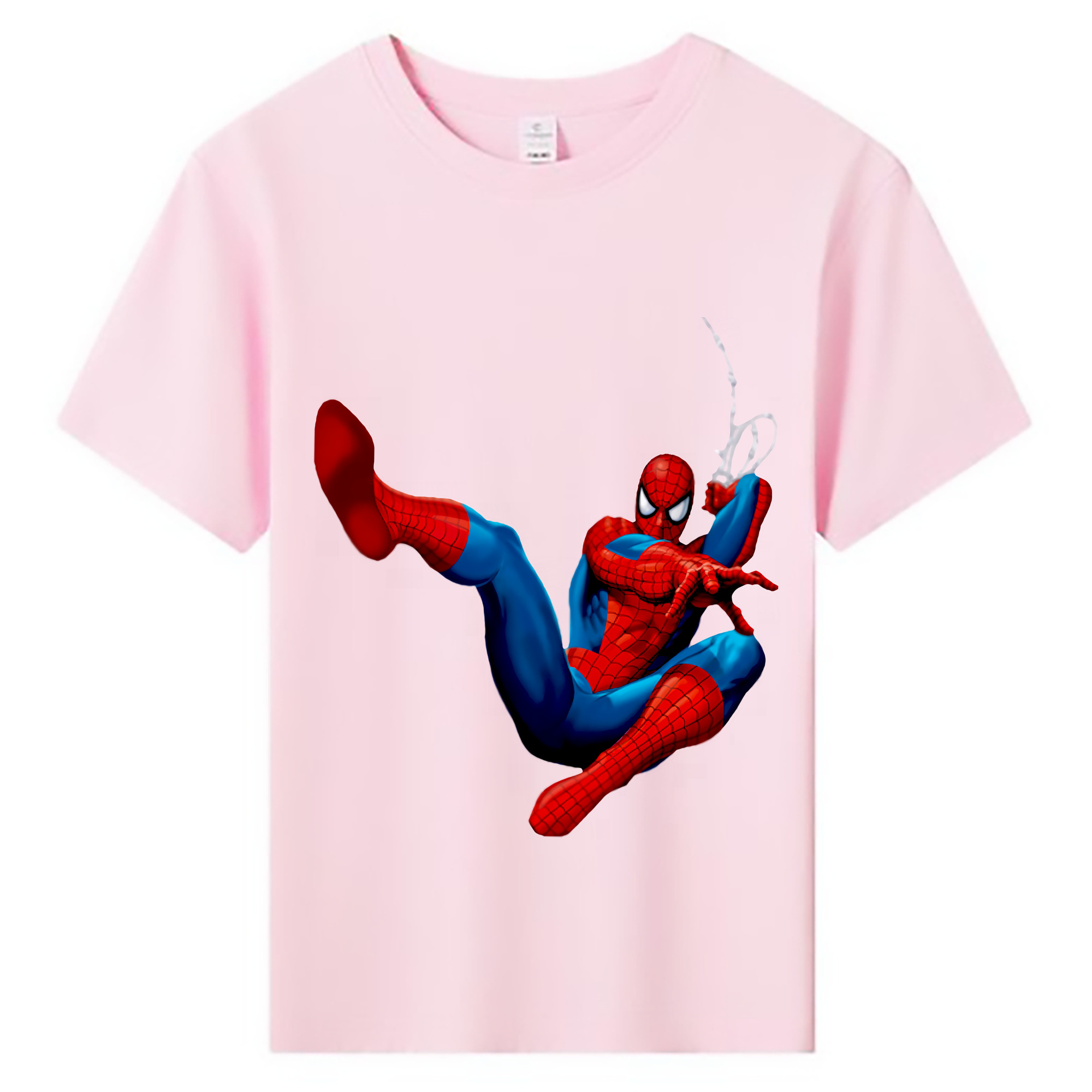 （画像用） Spider Man スパイダーマン 綿100％キッズTシャツ（フロントプリント）