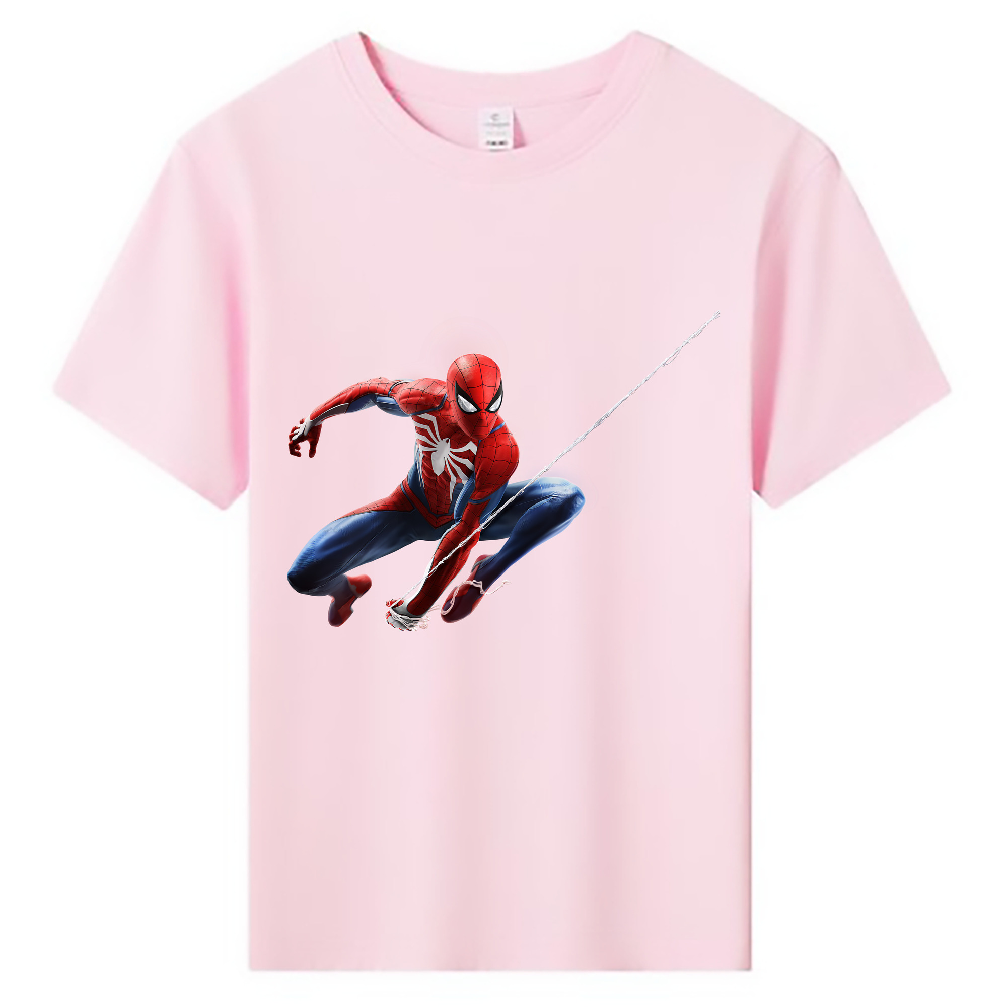 （画像用） Spider Man スパイダーマン 綿100％キッズTシャツ（フロントプリント）