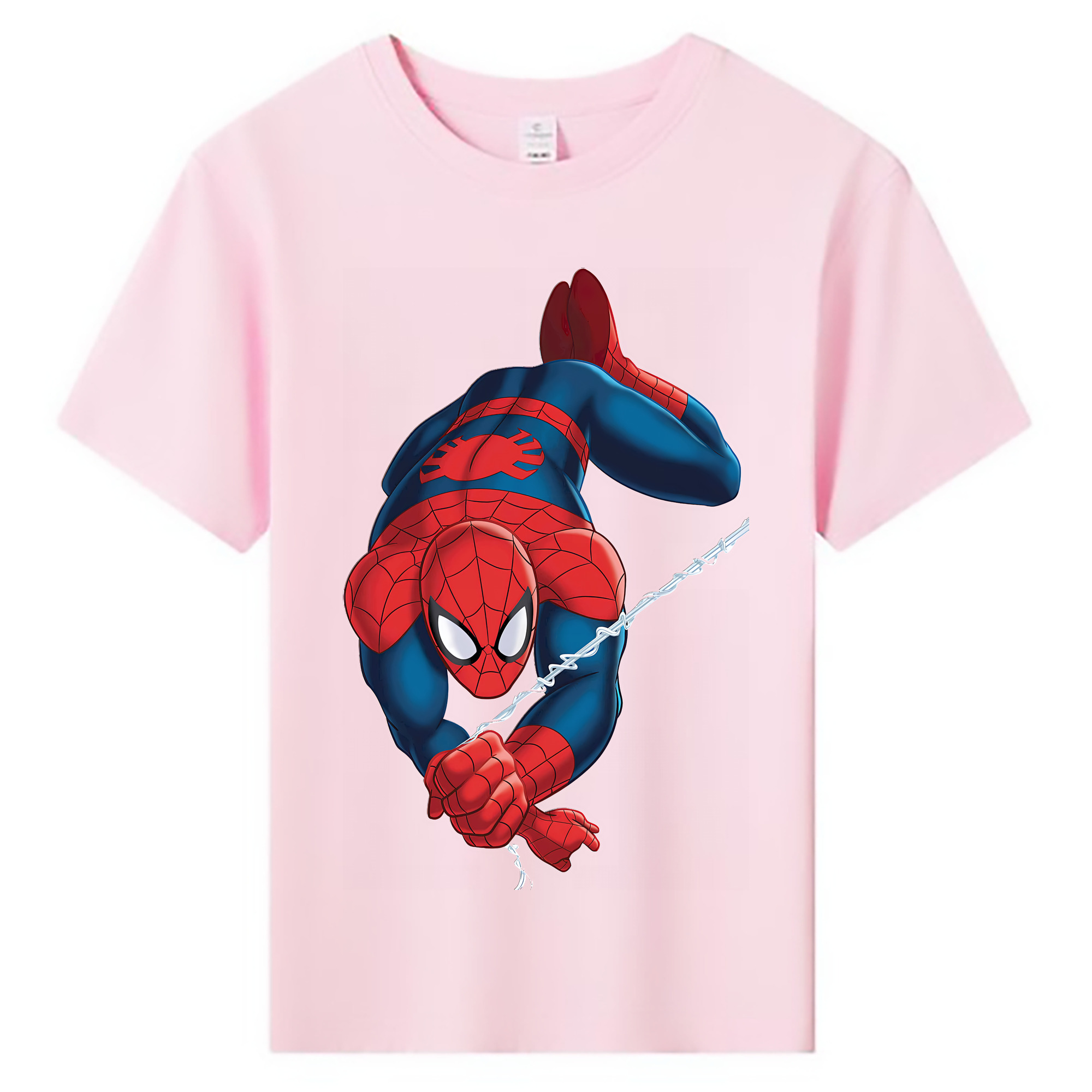 （画像用） Spider Man スパイダーマン 綿100％キッズTシャツ（フロントプリント）