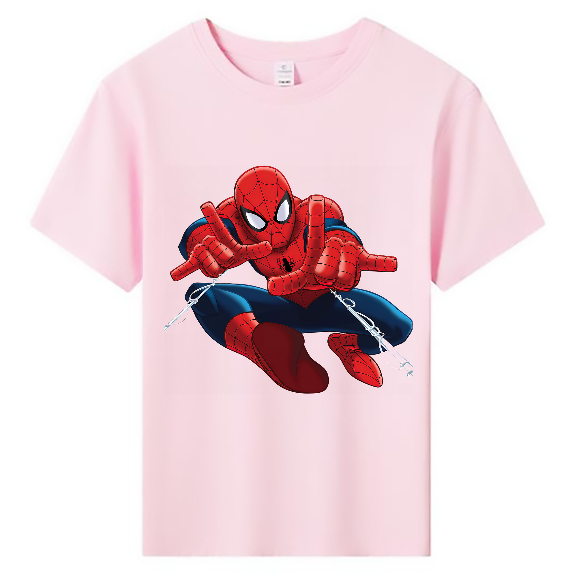 （画像用） Spider Man スパイダーマン 綿100％キッズTシャツ（フロントプリント）