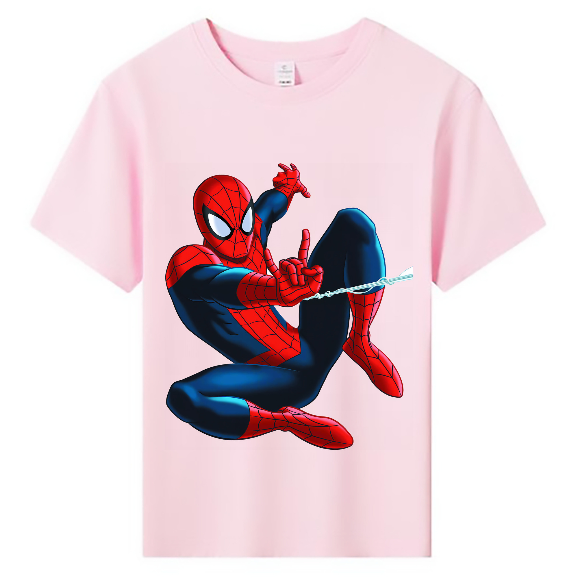 （画像用） Spider Man スパイダーマン 綿100％キッズTシャツ（フロントプリント）