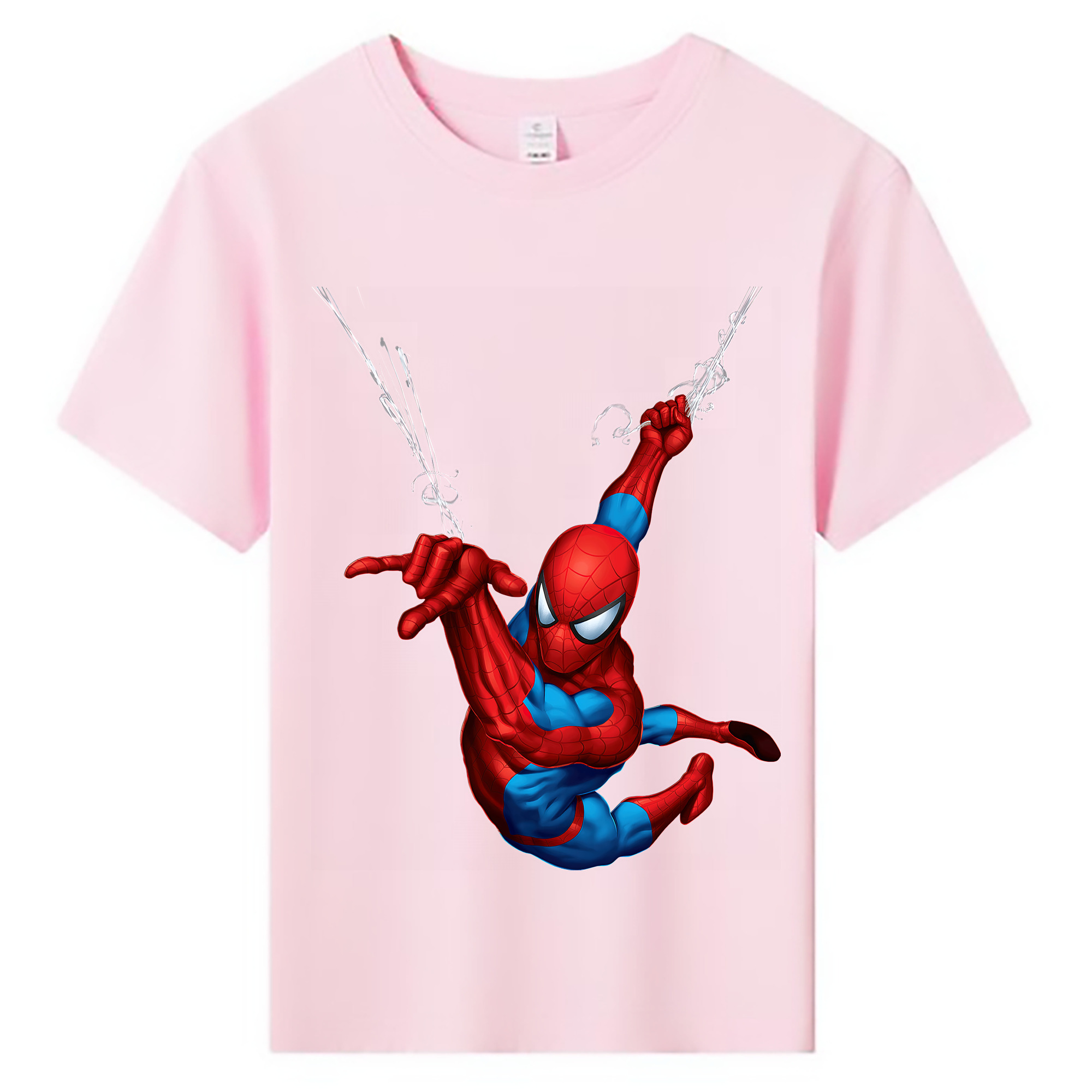 （画像用） Spider Man スパイダーマン 綿100％キッズTシャツ（フロントプリント）