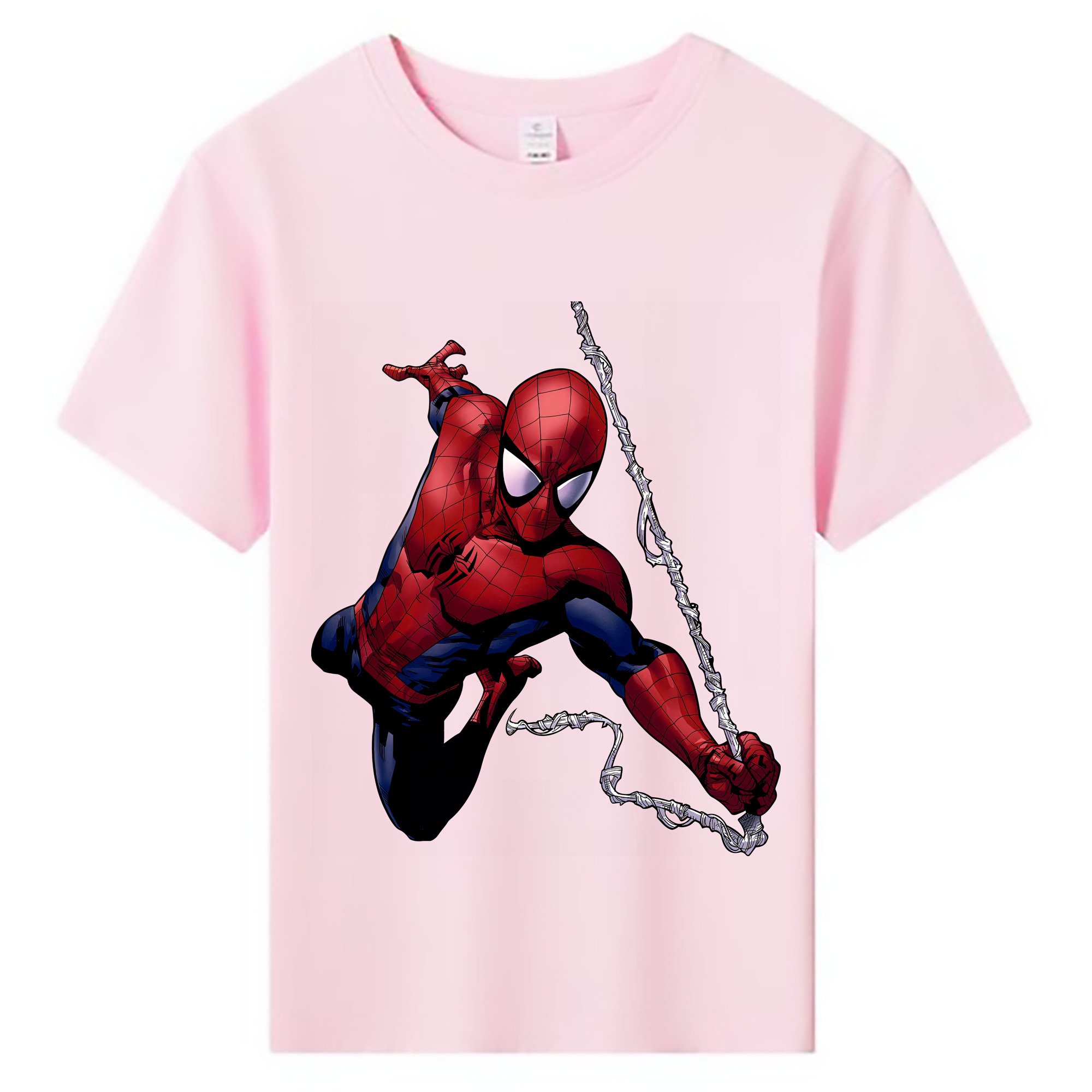 （画像用） Spider Man スパイダーマン 綿100％キッズTシャツ（フロントプリント）