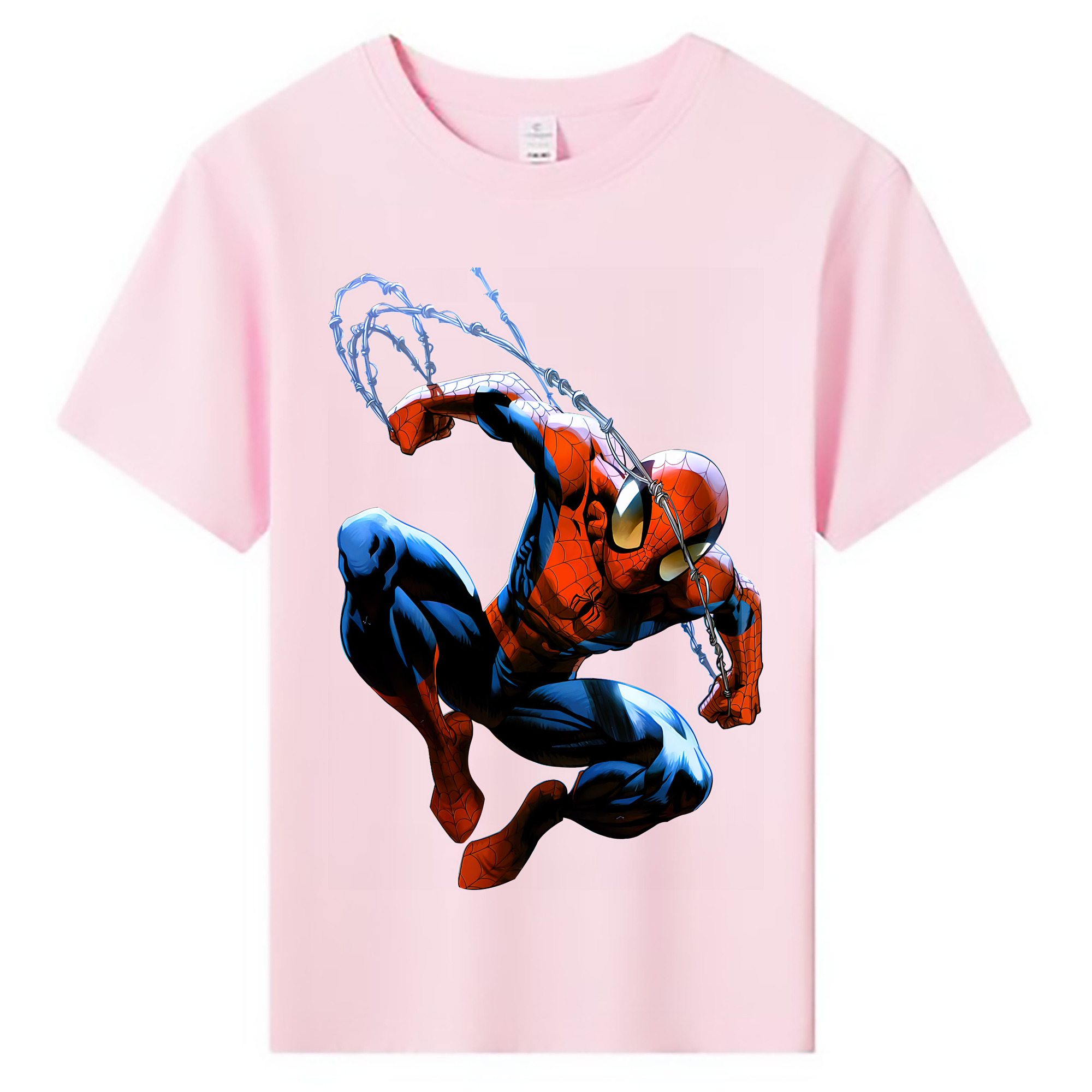 （画像用） Spider Man スパイダーマン 綿100％キッズTシャツ（フロントプリント）