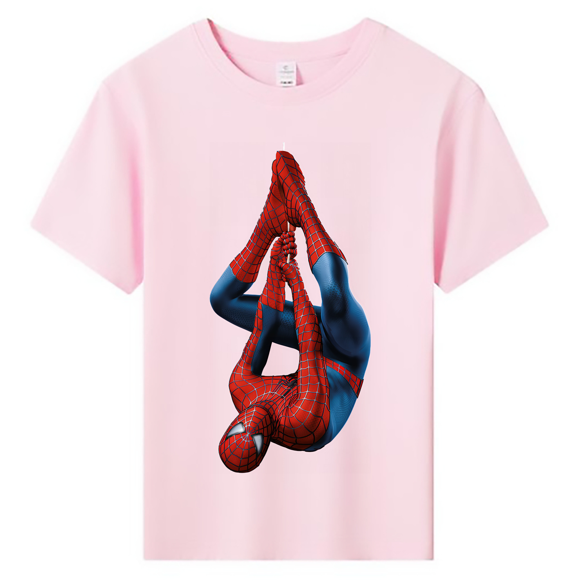 （画像用） Spider Man スパイダーマン 綿100％キッズTシャツ（フロントプリント）