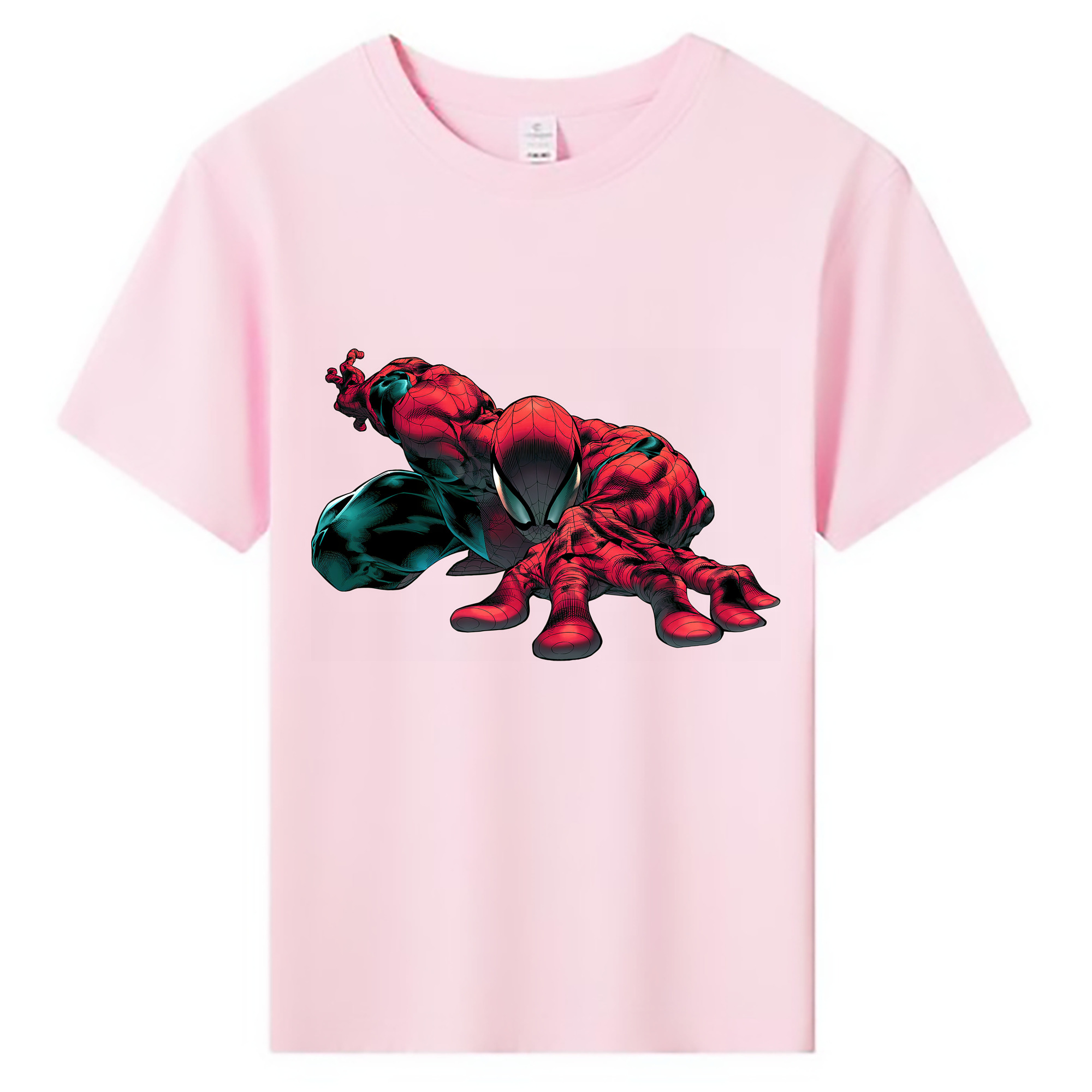 （画像用） Spider Man スパイダーマン 綿100％キッズTシャツ（フロントプリント）