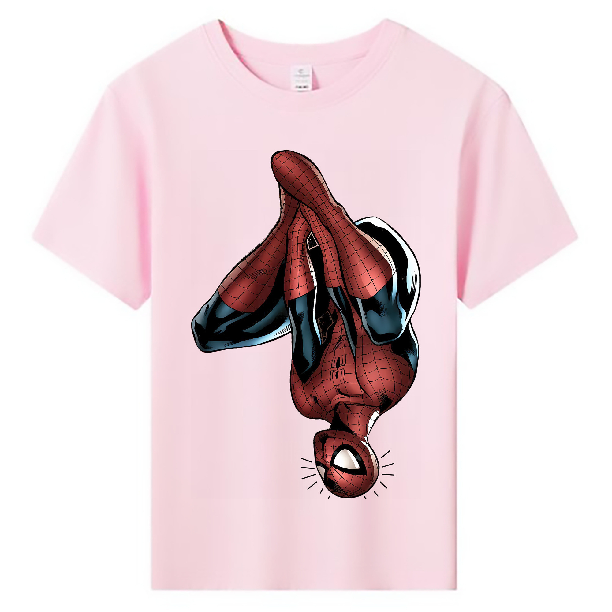 （画像用） Spider Man スパイダーマン 綿100％キッズTシャツ（フロントプリント）