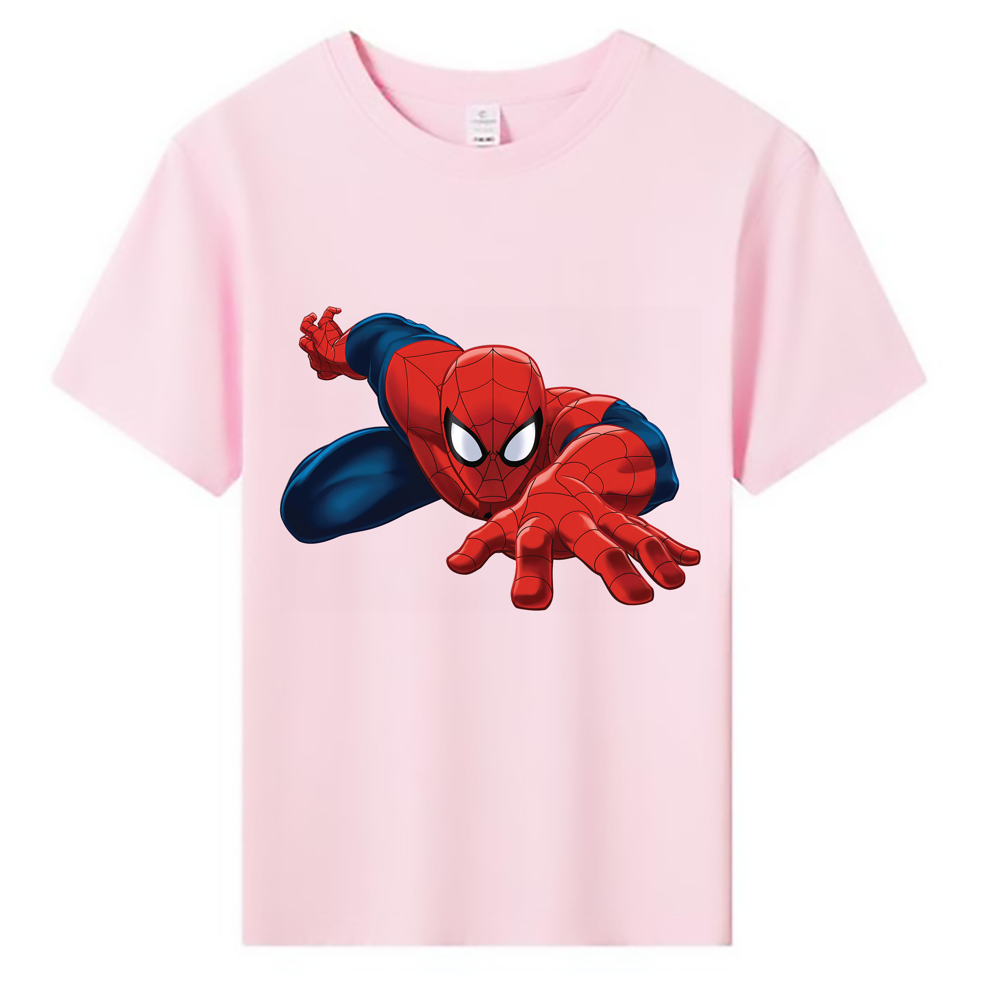（画像用） Spider Man スパイダーマン 綿100％キッズTシャツ（フロントプリント）