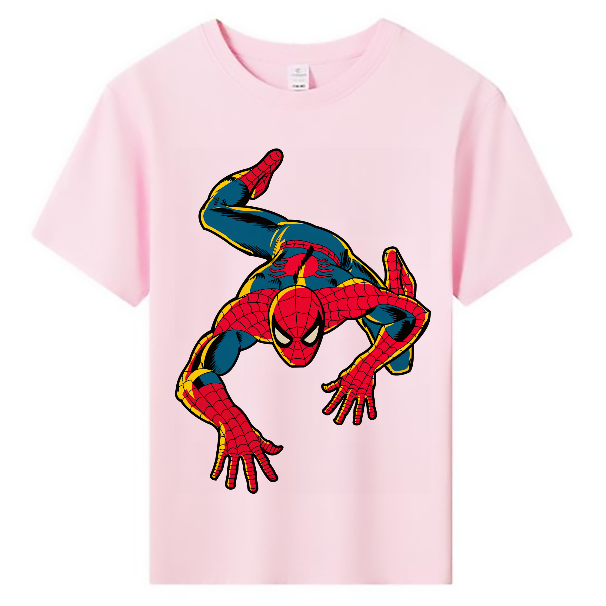 （画像用） Spider Man スパイダーマン 綿100％キッズTシャツ（フロントプリント）