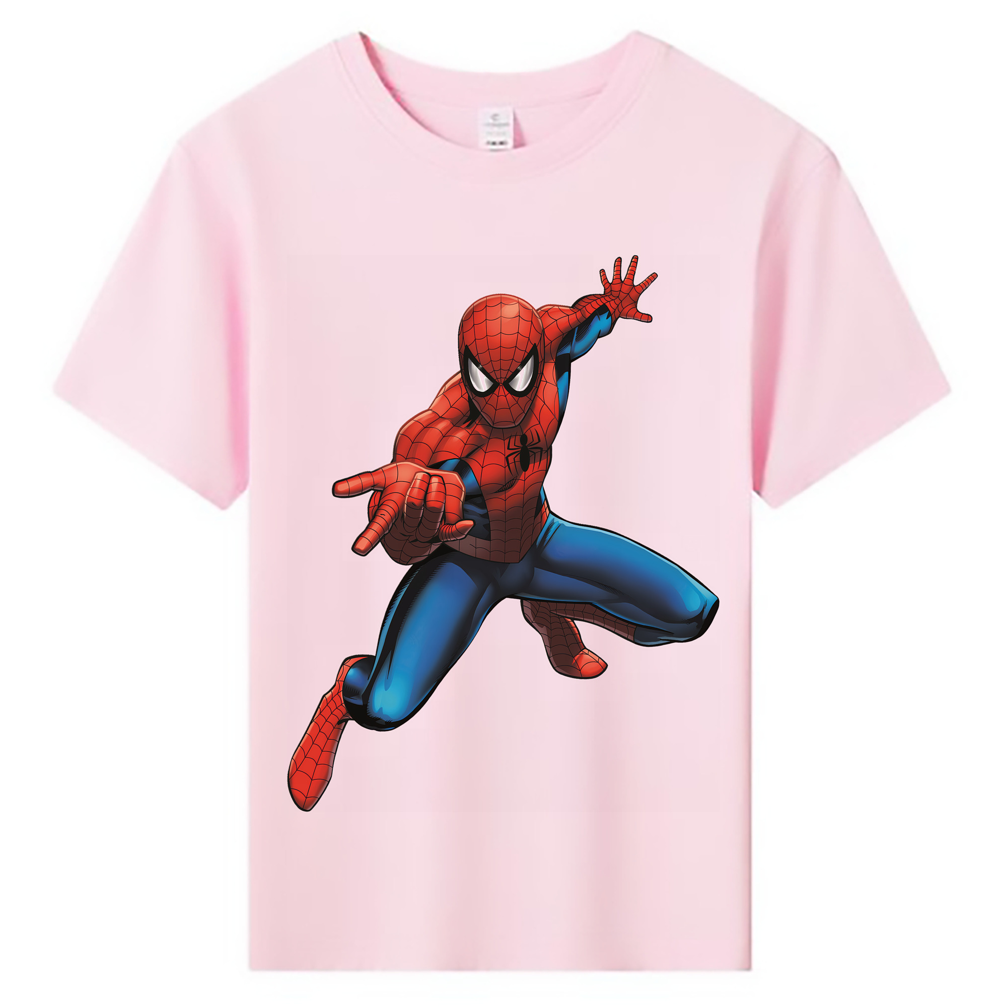 （画像用） Spider Man スパイダーマン 綿100％キッズTシャツ（フロントプリント）