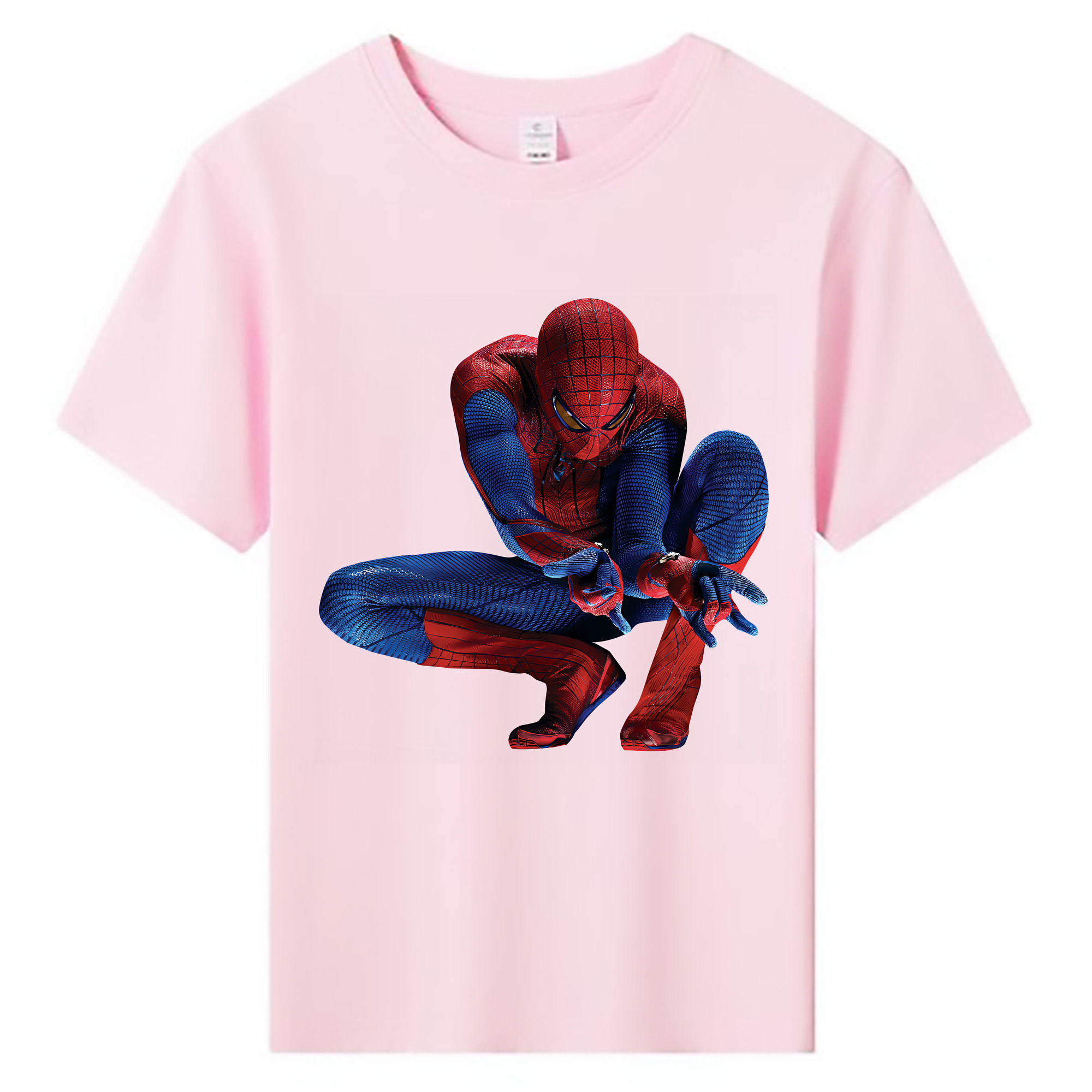 （画像用） Spider Man スパイダーマン 綿100％キッズTシャツ（フロントプリント）