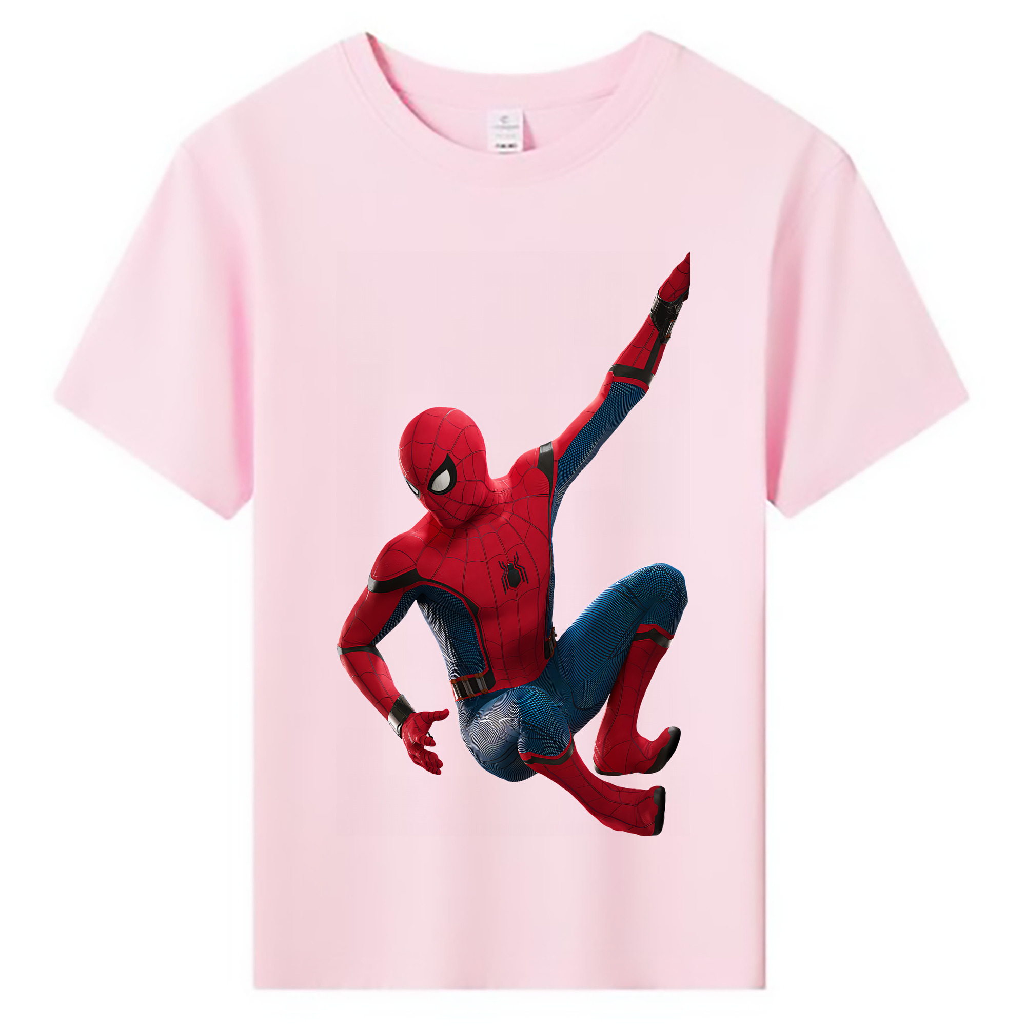 （画像用） Spider Man スパイダーマン 綿100％キッズTシャツ（フロントプリント）