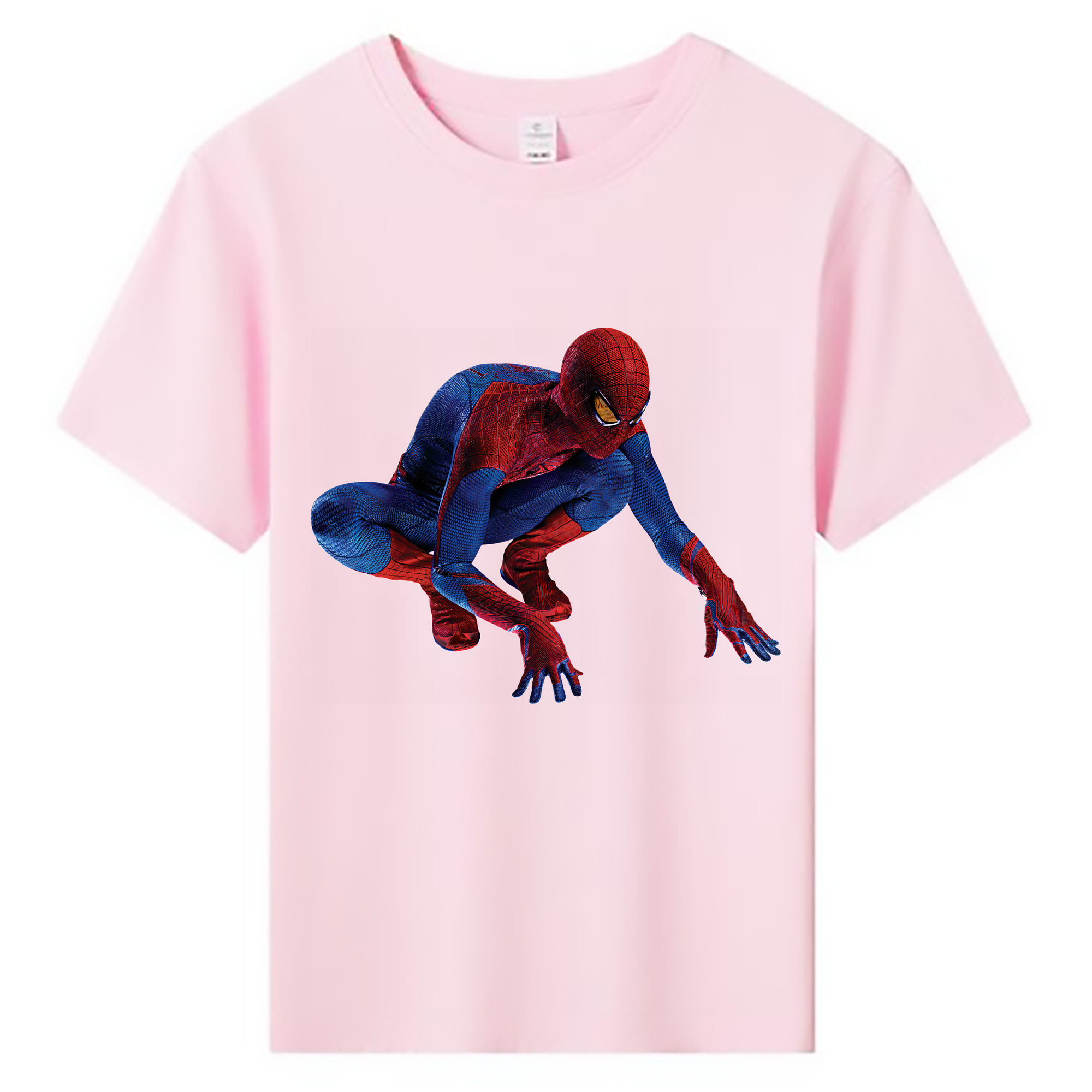 （画像用） Spider Man スパイダーマン 綿100％キッズTシャツ（フロントプリント）