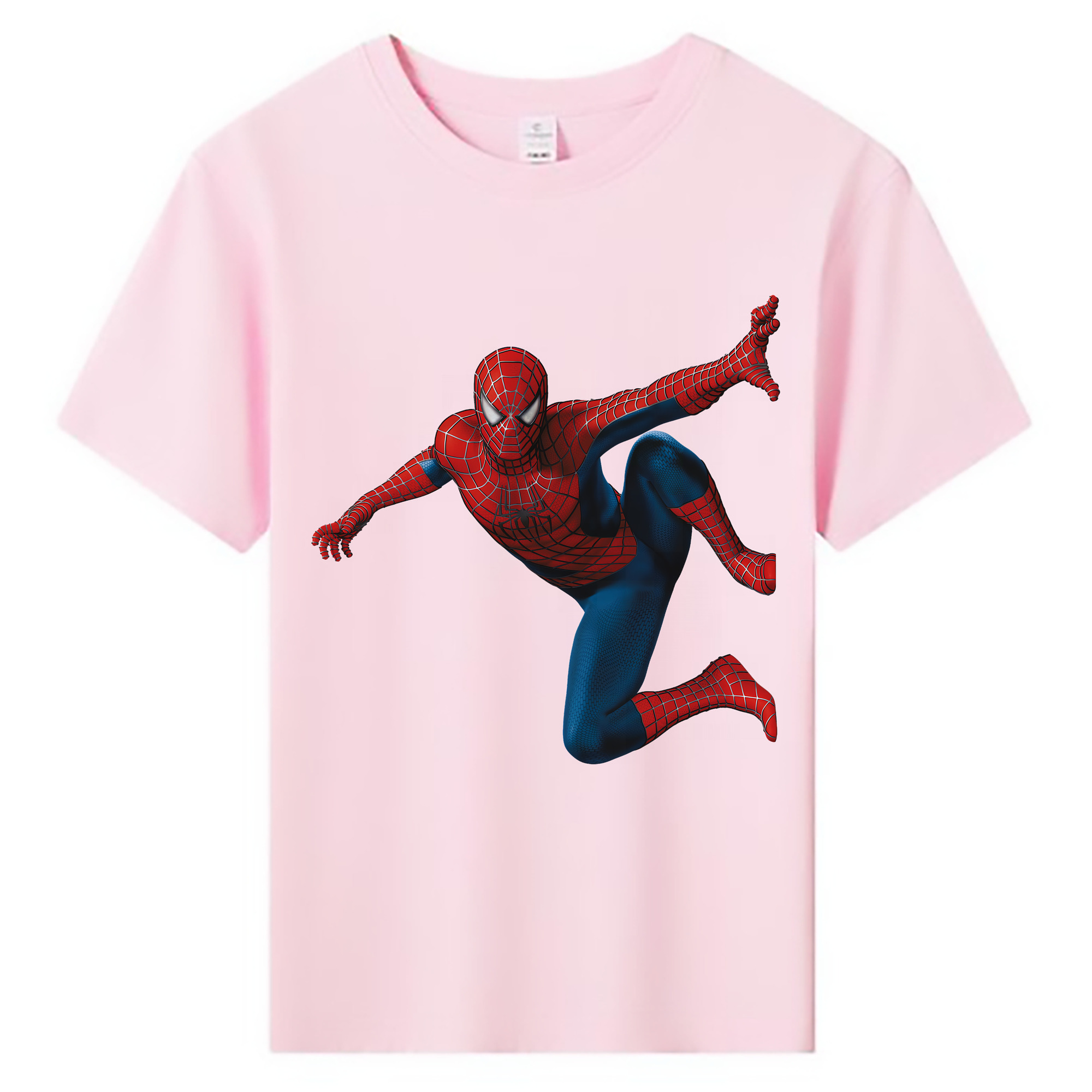 （画像用） Spider Man スパイダーマン 綿100％キッズTシャツ（フロントプリント）