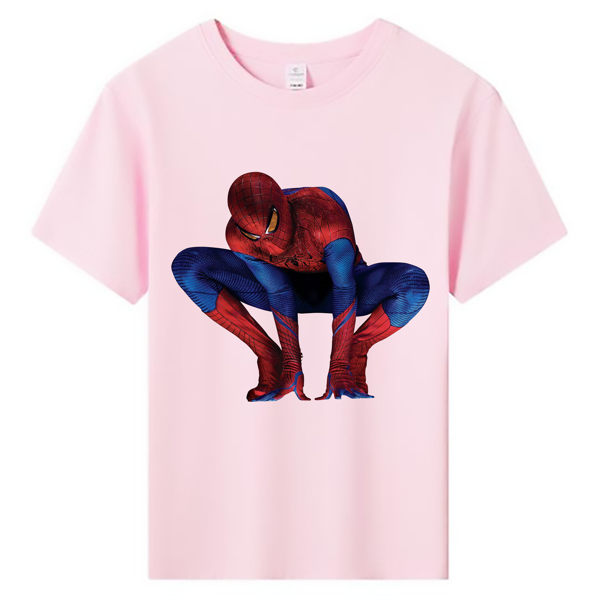 （画像用） Spider Man スパイダーマン 綿100％キッズTシャツ（フロントプリント）