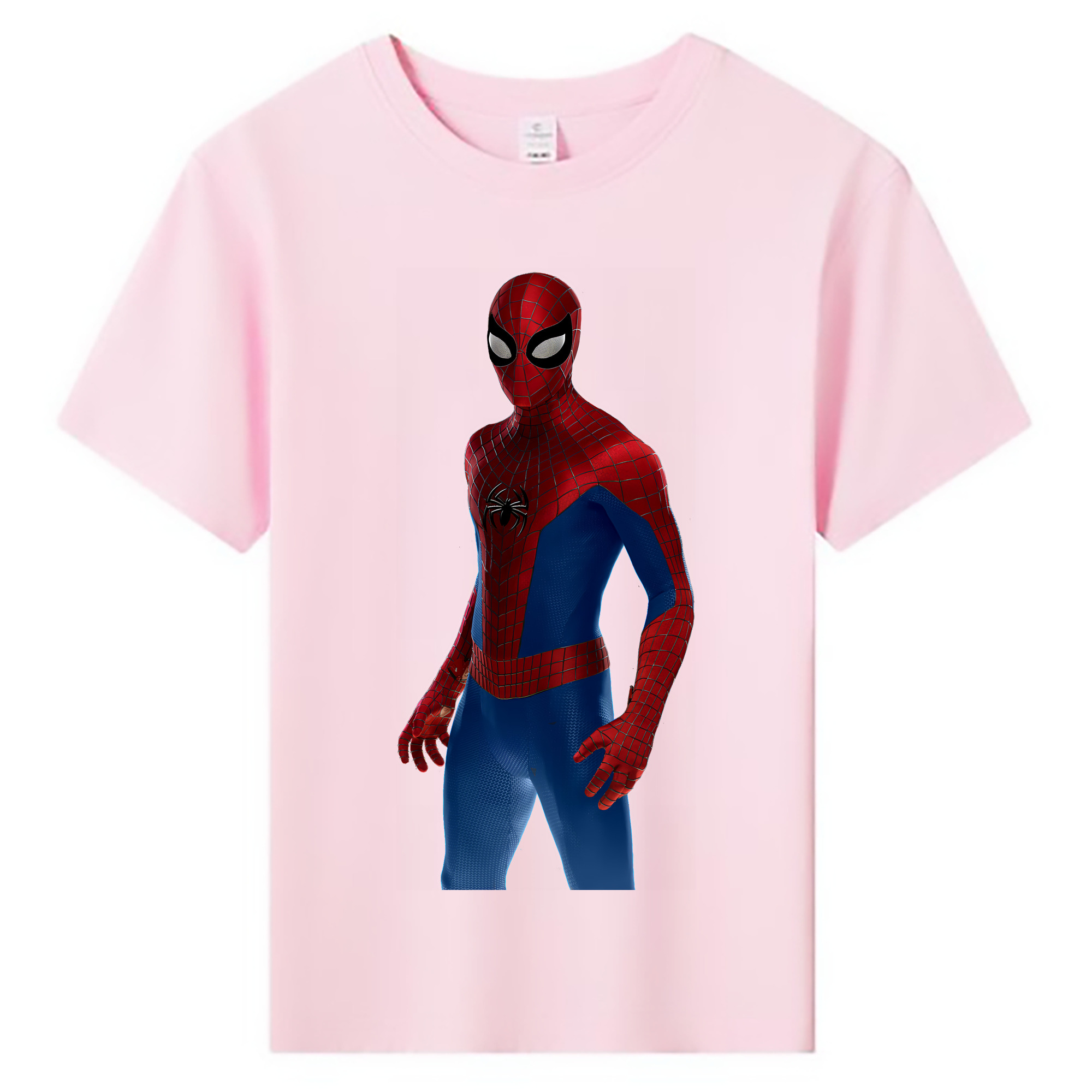 （画像用） Spider Man スパイダーマン 綿100％キッズTシャツ（フロントプリント）