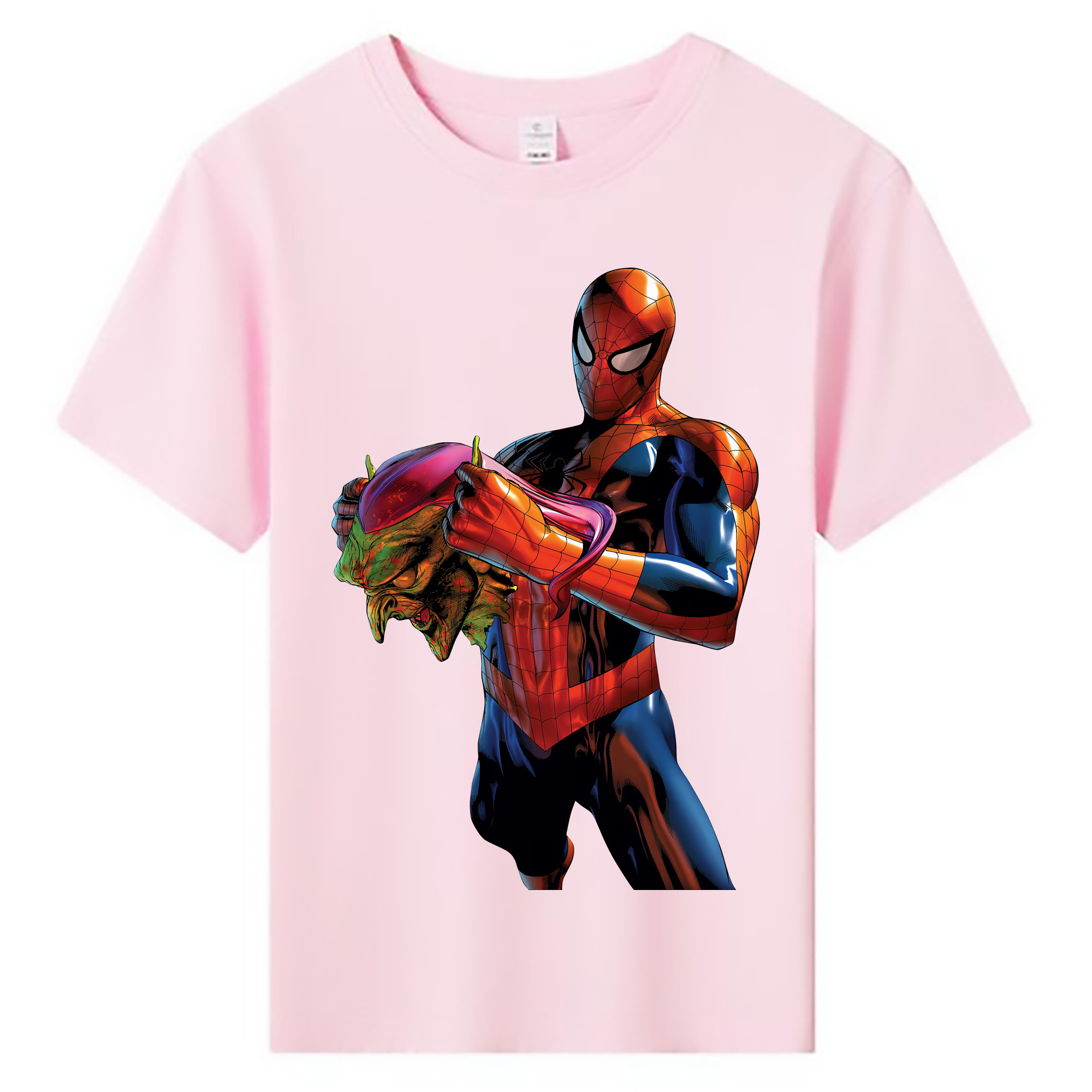 （画像用） Spider Man スパイダーマン 綿100％キッズTシャツ（フロントプリント）