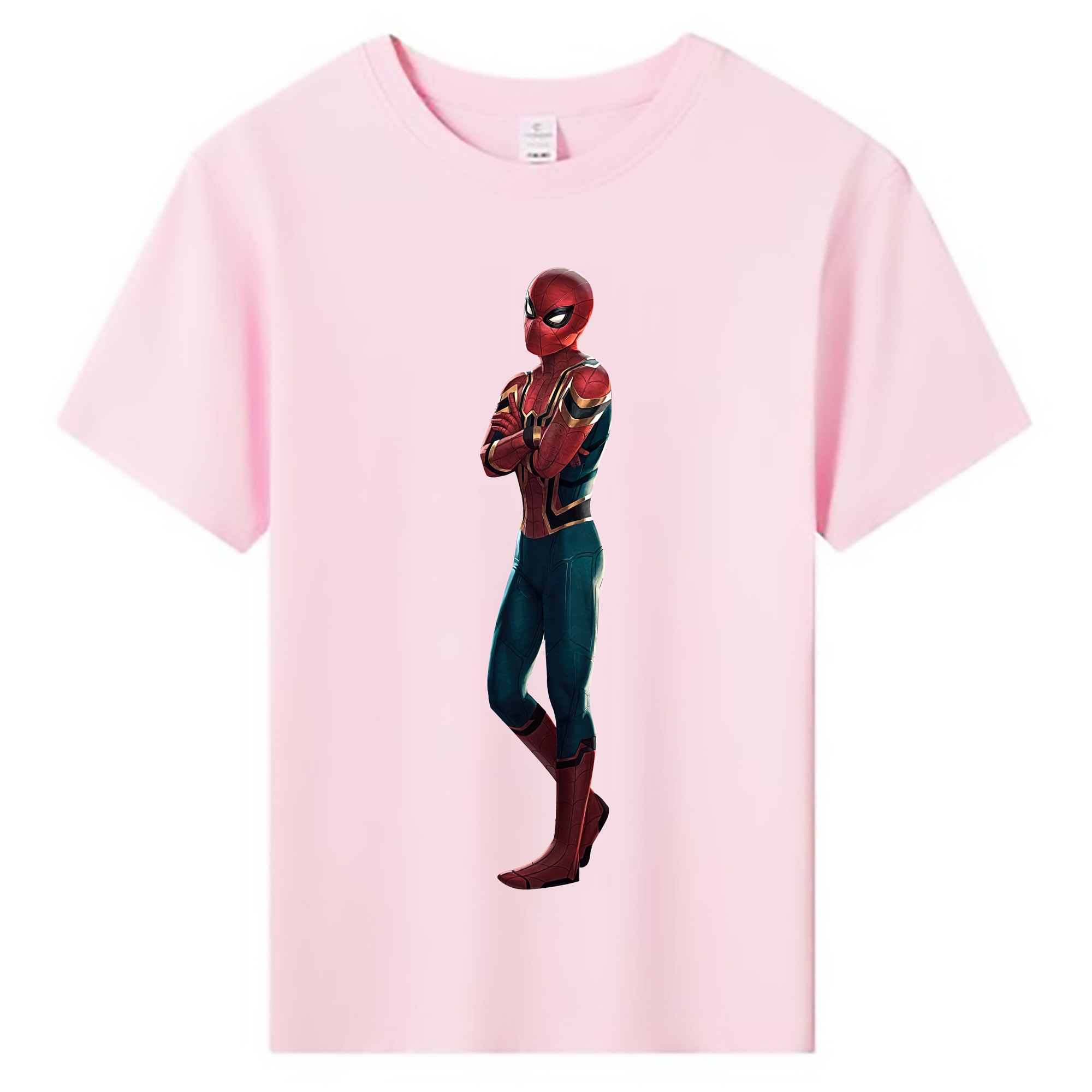 （画像用） Spider Man スパイダーマン 綿100％キッズTシャツ（フロントプリント）