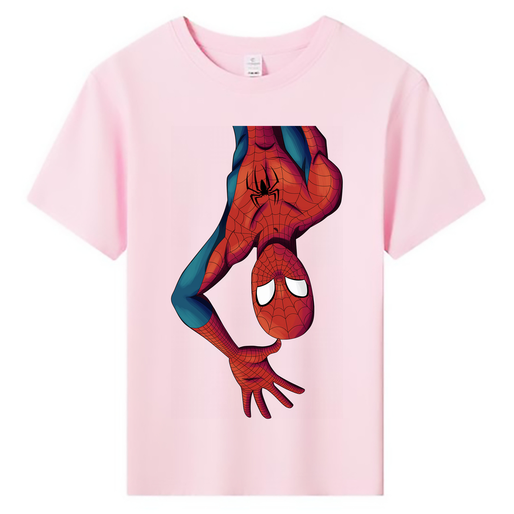（画像用） Spider Man スパイダーマン 綿100％キッズTシャツ（フロントプリント）