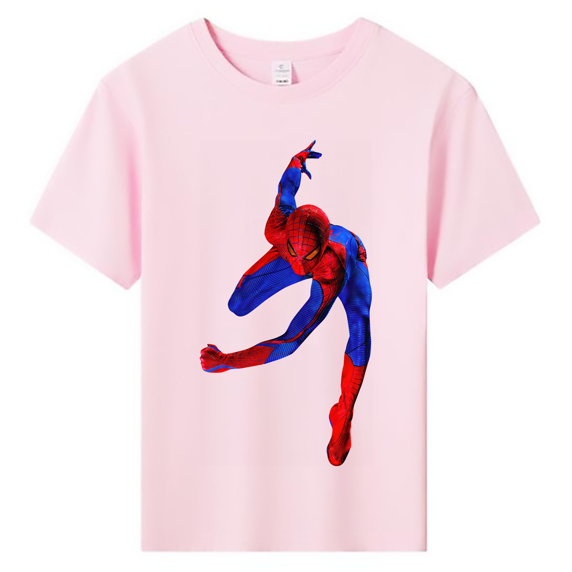 （画像用） Spider Man スパイダーマン 綿100％キッズTシャツ（フロントプリント）