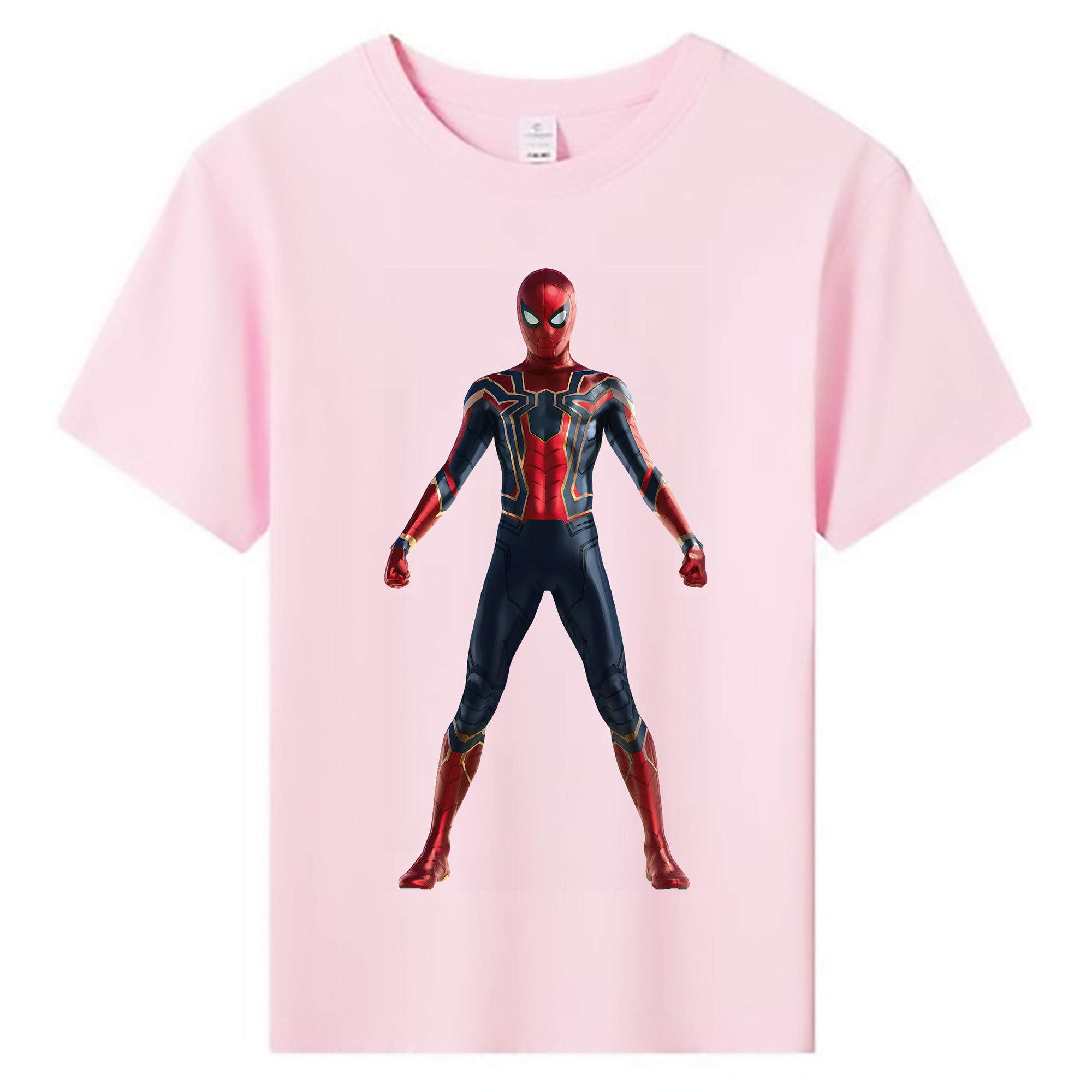 （画像用） Spider Man スパイダーマン 綿100％キッズTシャツ（フロントプリント）