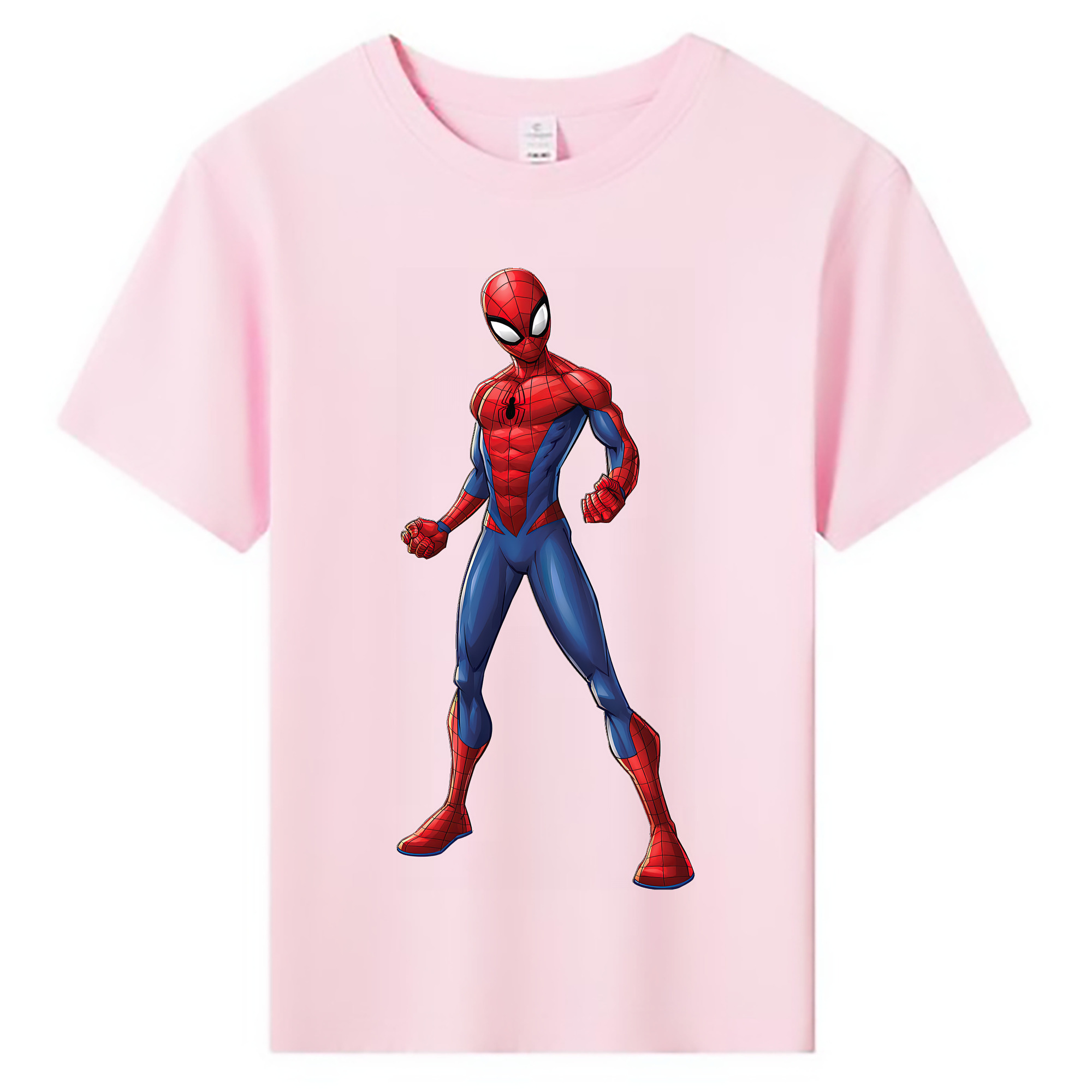 （画像用） Spider Man スパイダーマン 綿100％キッズTシャツ（フロントプリント）