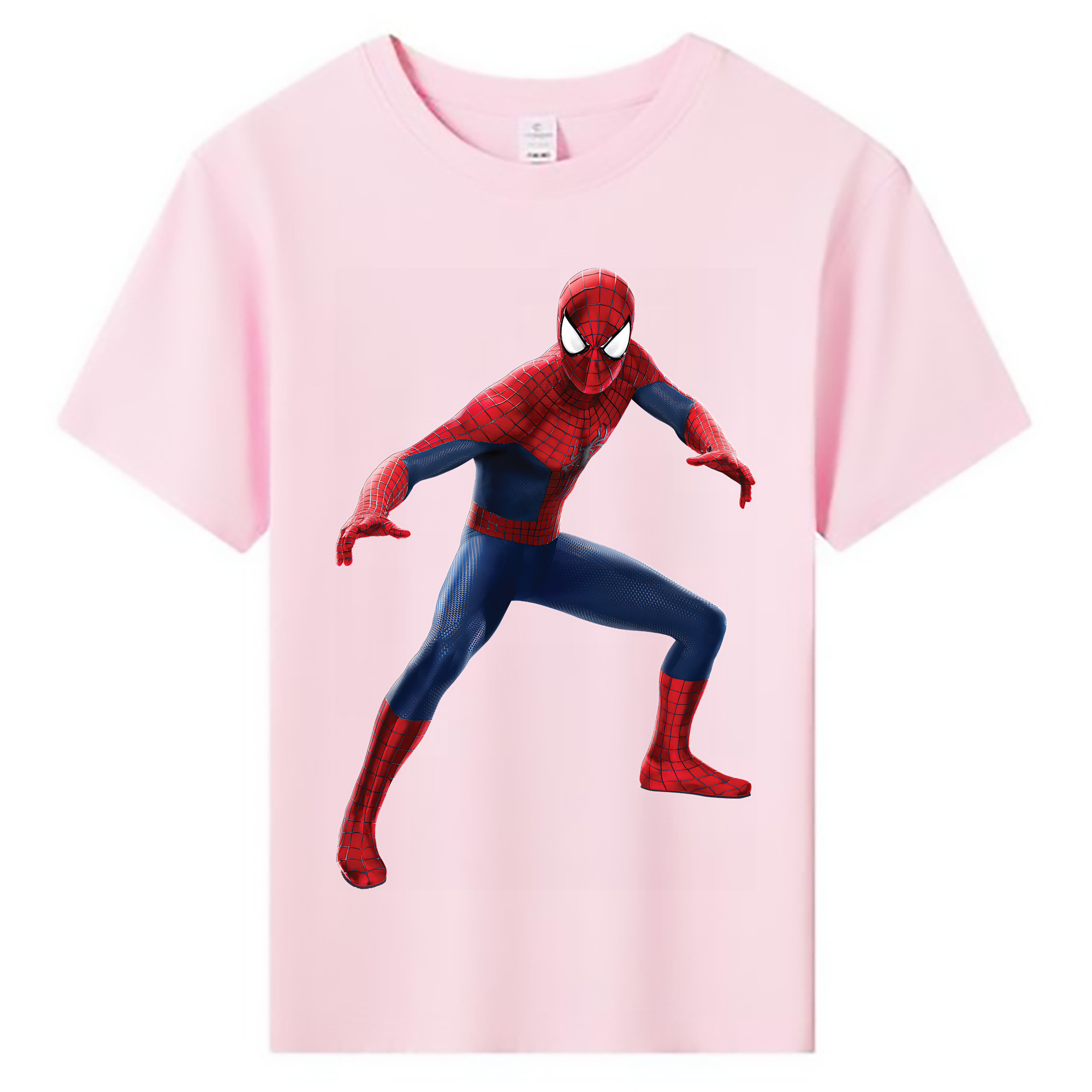 （画像用） Spider Man スパイダーマン 綿100％キッズTシャツ（フロントプリント）