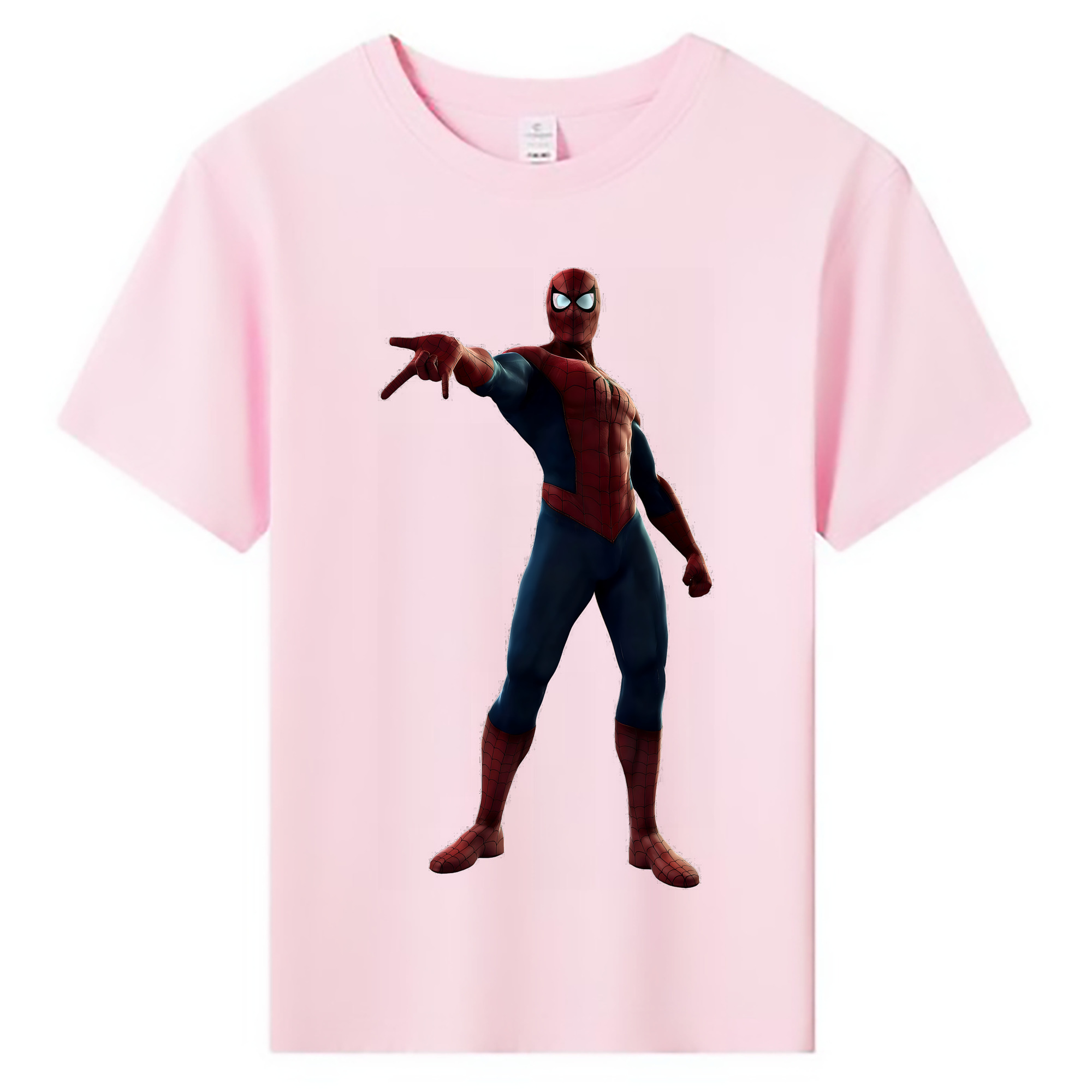 （画像用） Spider Man スパイダーマン 綿100％キッズTシャツ（フロントプリント）
