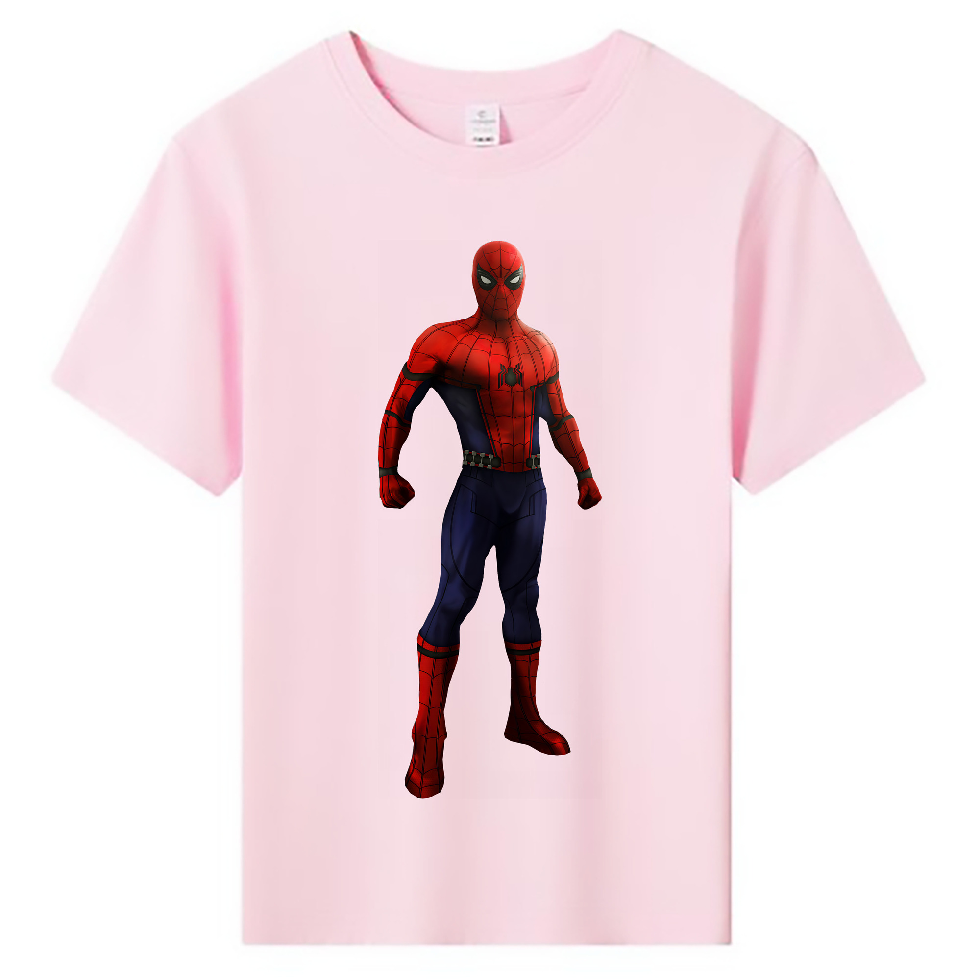 （画像用） Spider Man スパイダーマン 綿100％キッズTシャツ（フロントプリント）
