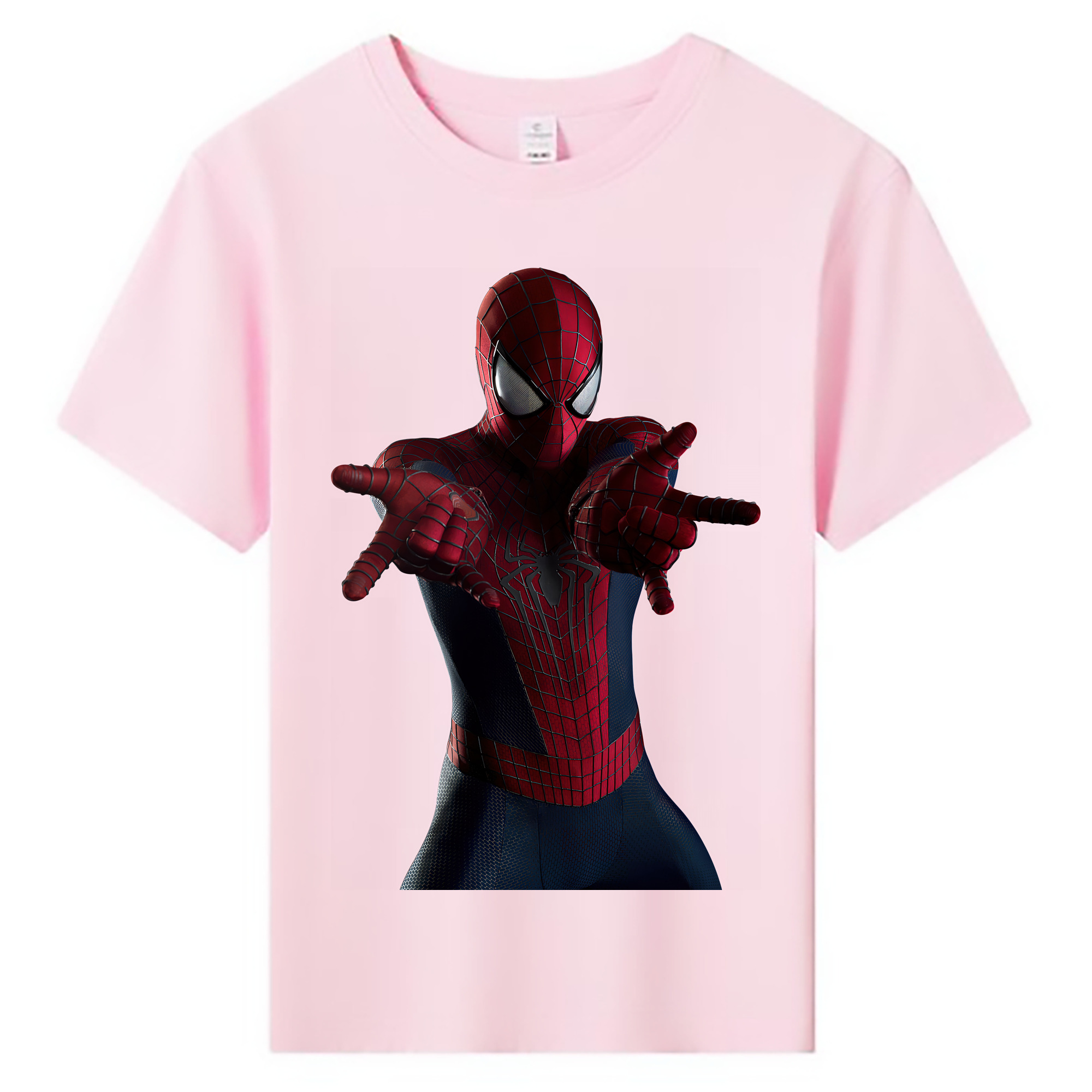 （画像用） Spider Man スパイダーマン 綿100％キッズTシャツ（フロントプリント）