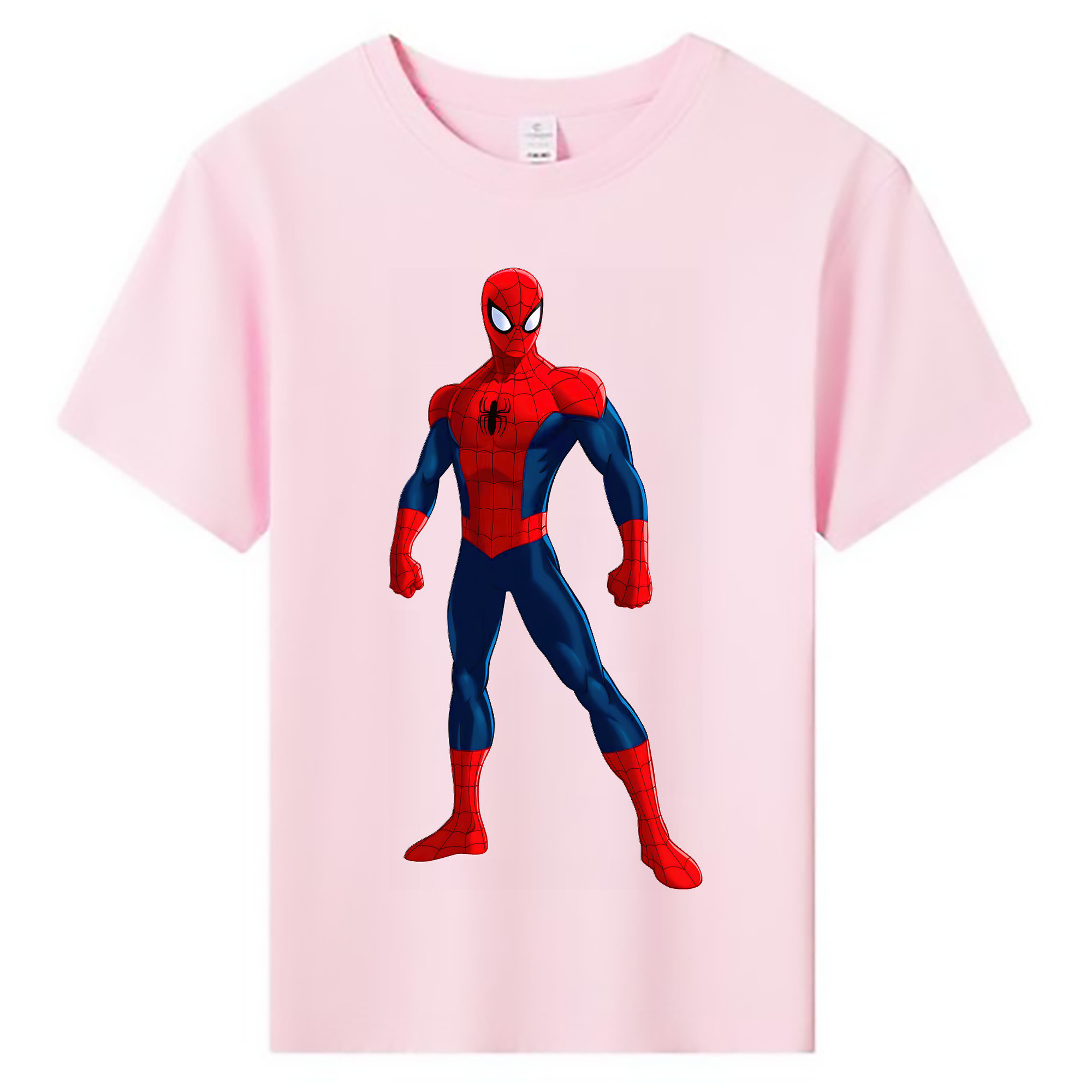 （画像用） Spider Man スパイダーマン 綿100％キッズTシャツ（フロントプリント）