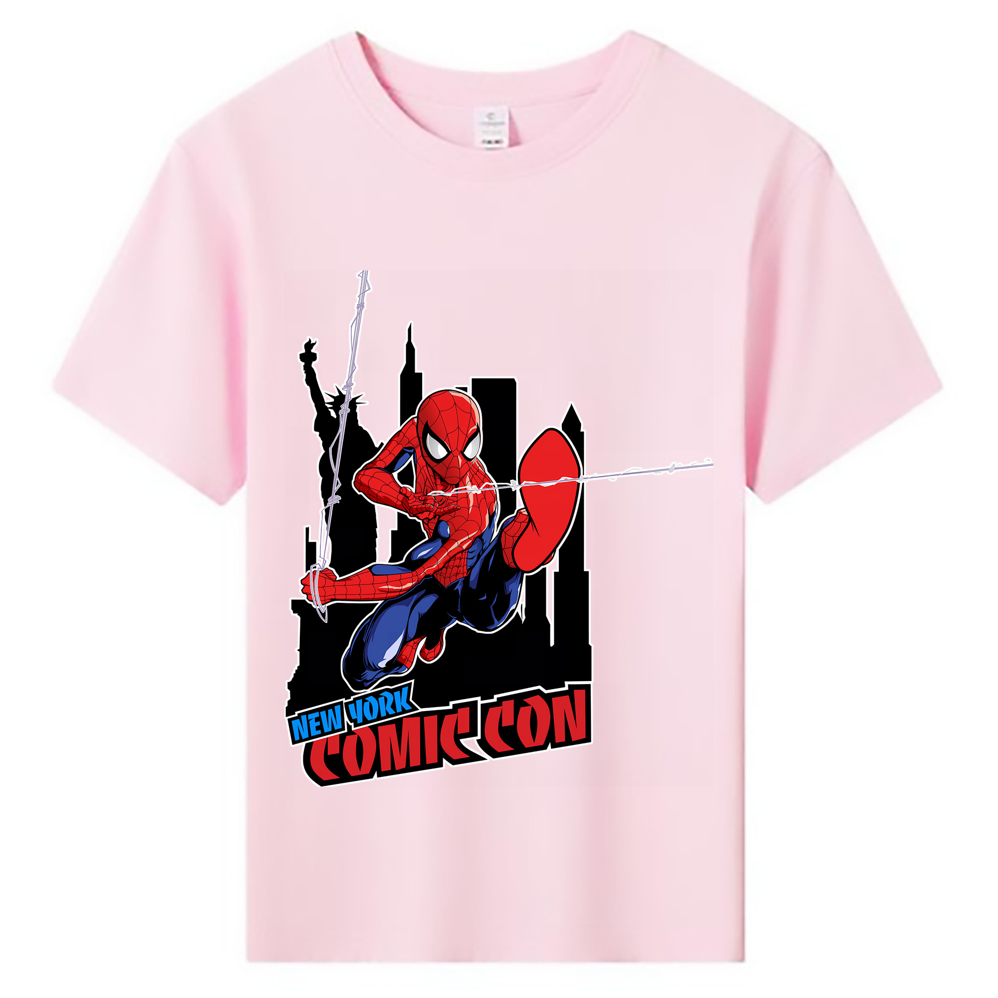 （画像用） Spider Man スパイダーマン 綿100％キッズTシャツ（フロントプリント）