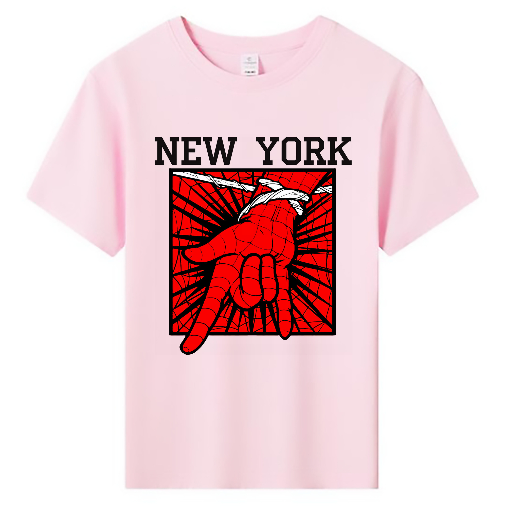 （画像用） Spider Man スパイダーマン 綿100％キッズTシャツ（フロントプリント）