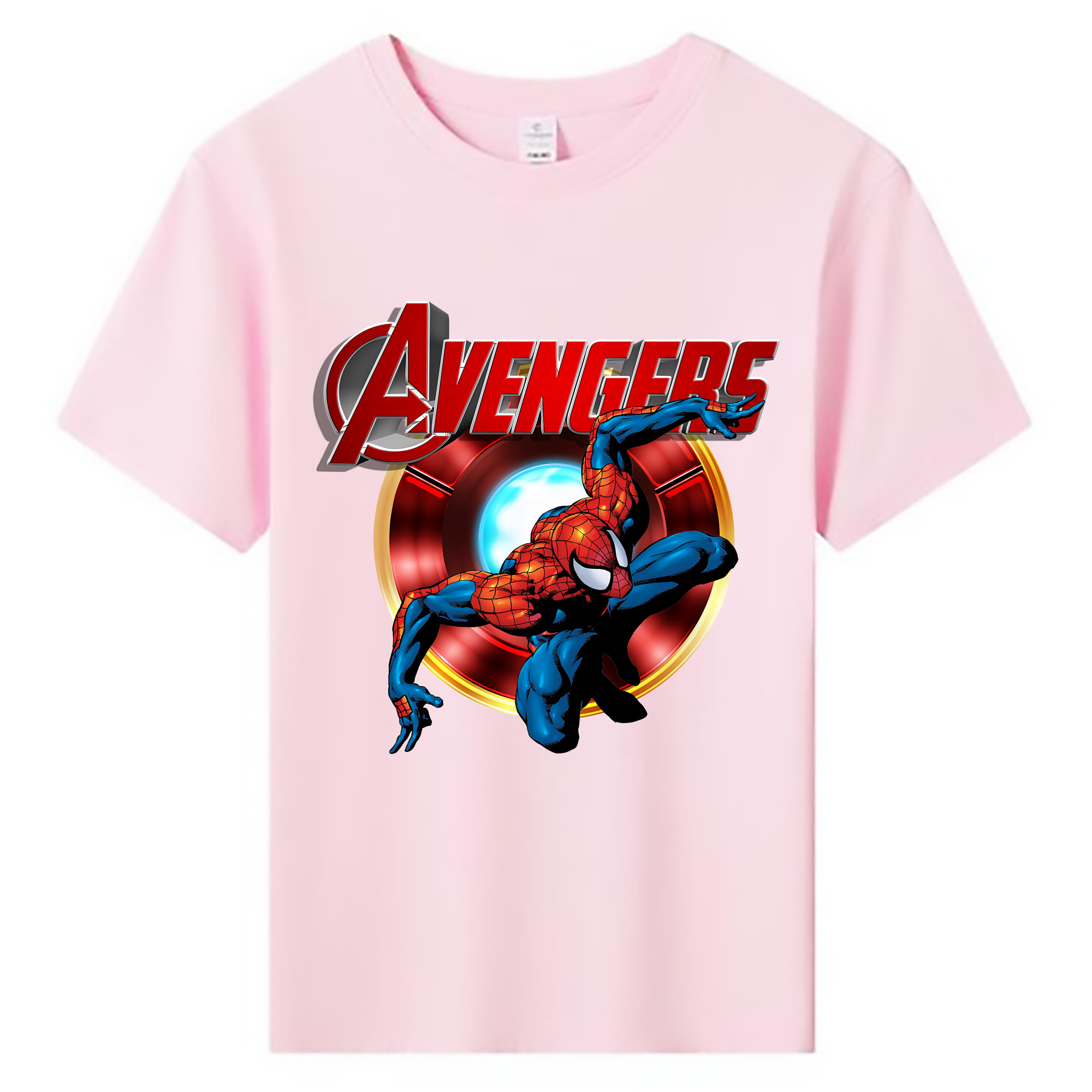 （画像用） Spider Man スパイダーマン 綿100％キッズTシャツ（フロントプリント）