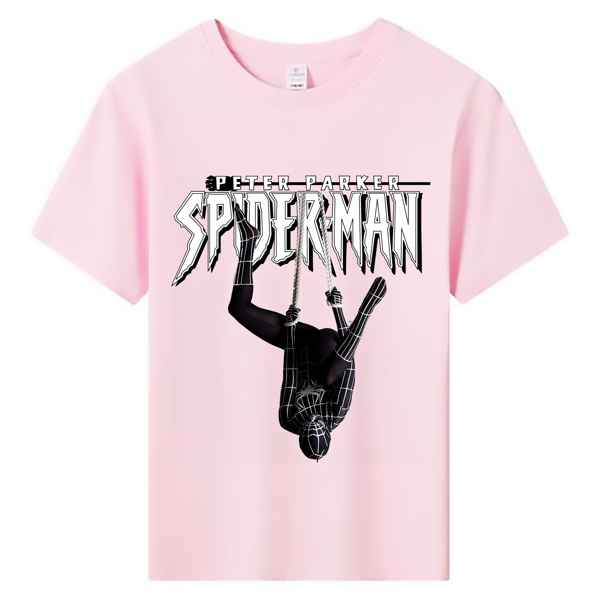 （画像用） Spider Man スパイダーマン 綿100％キッズTシャツ（フロントプリント）