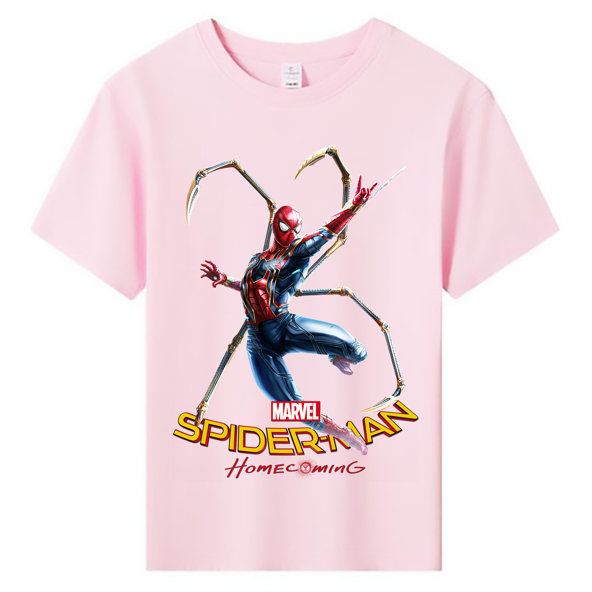 （画像用） Spider Man スパイダーマン 綿100％キッズTシャツ（フロントプリント）
