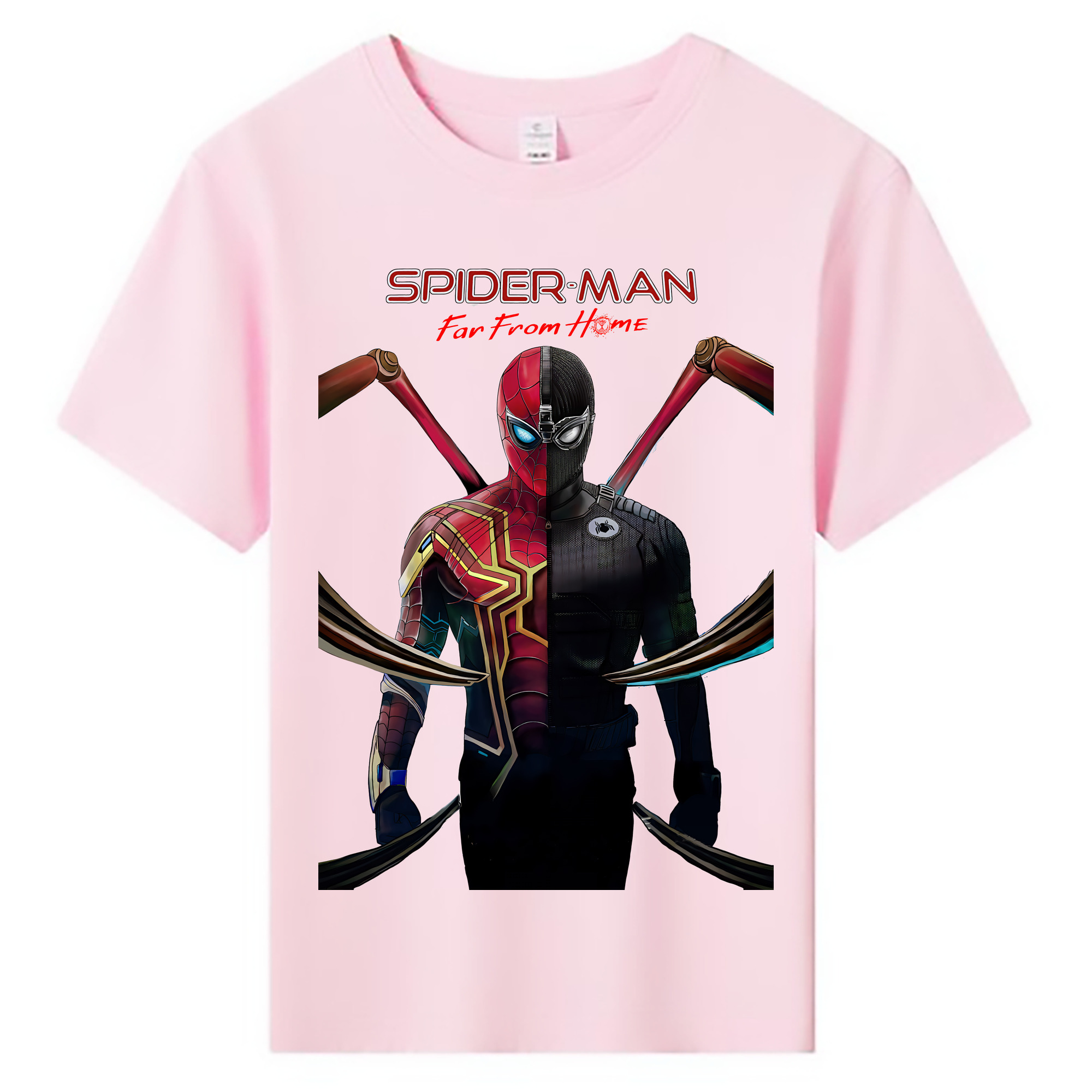 （画像用） Spider Man スパイダーマン 綿100％キッズTシャツ（フロントプリント）