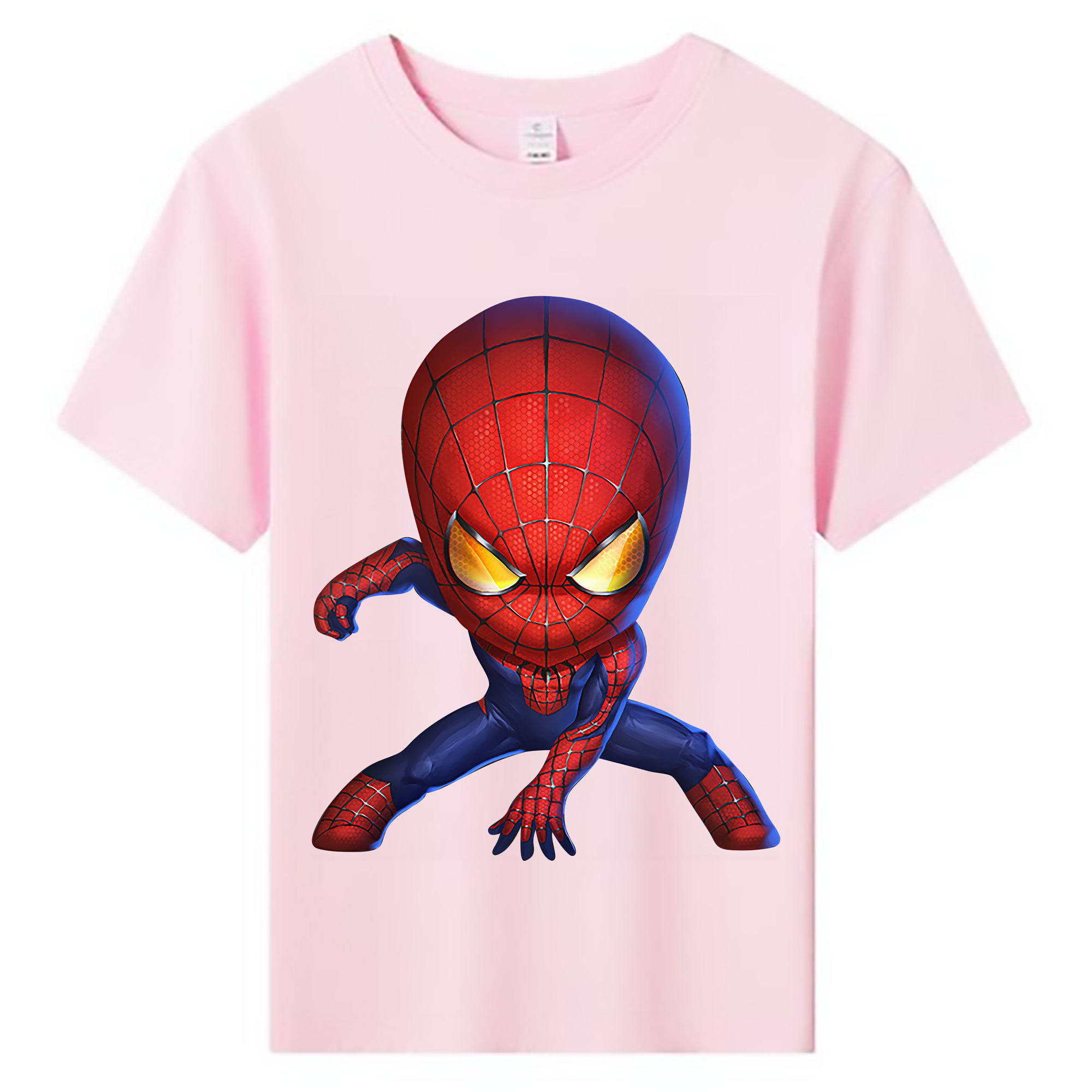 （画像用） Spider Man スパイダーマン 綿100％キッズTシャツ（フロントプリント）