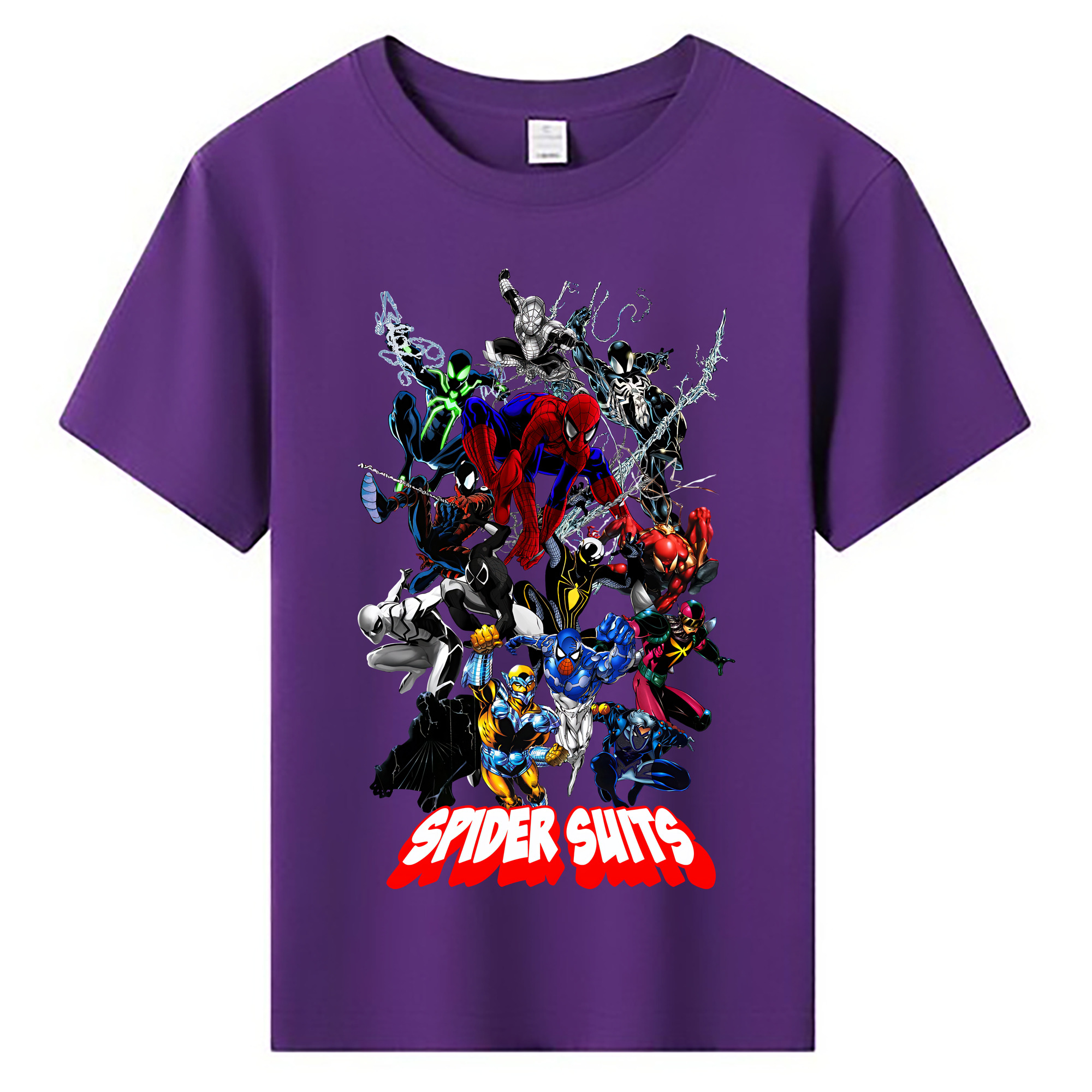 （画像用） Spider Man スパイダーマン 綿100％キッズTシャツ（フロントプリント）