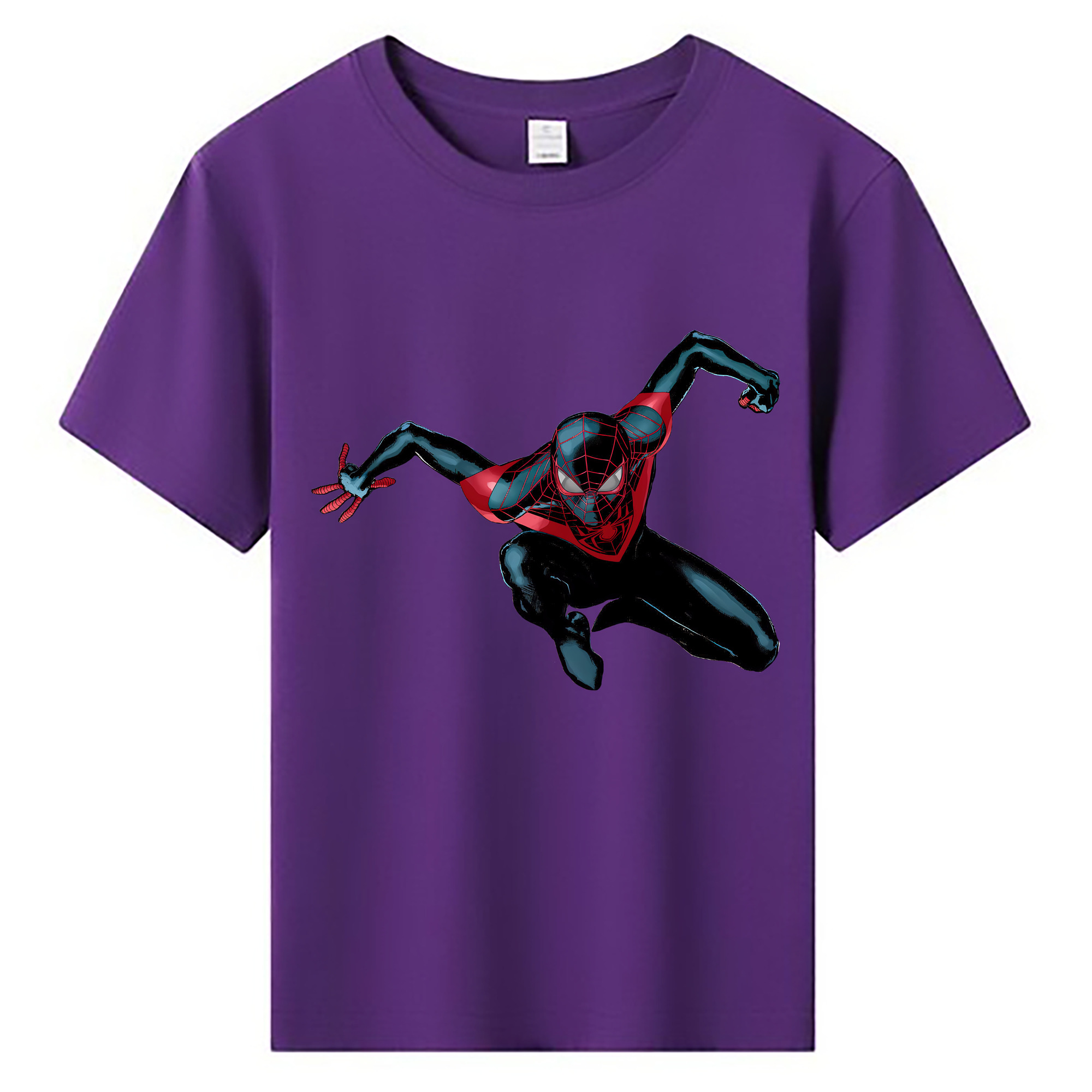 （画像用） Spider Man スパイダーマン 綿100％キッズTシャツ（フロントプリント）