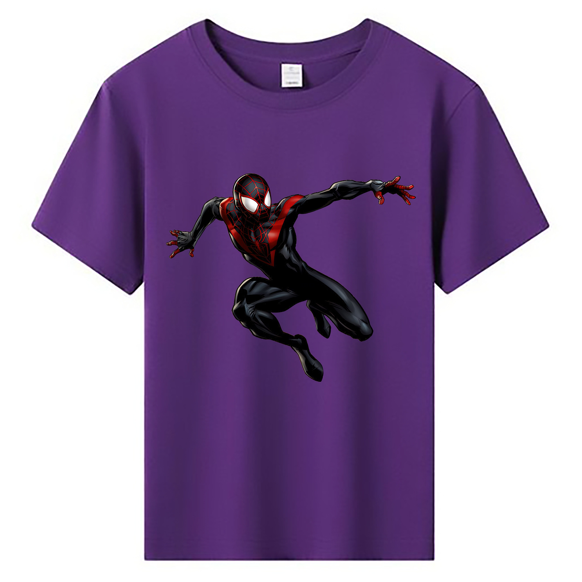 （画像用） Spider Man スパイダーマン 綿100％キッズTシャツ（フロントプリント）