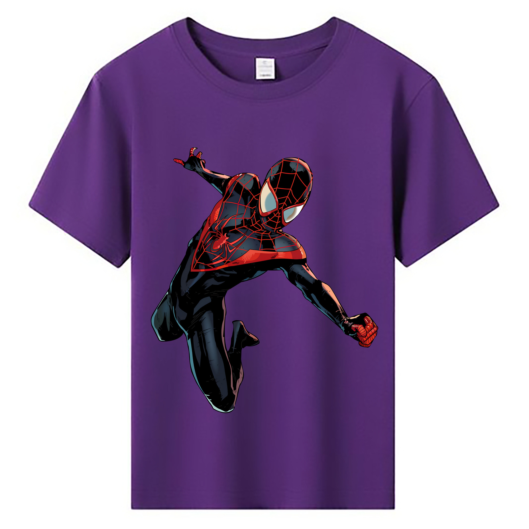 （画像用） Spider Man スパイダーマン 綿100％キッズTシャツ（フロントプリント）