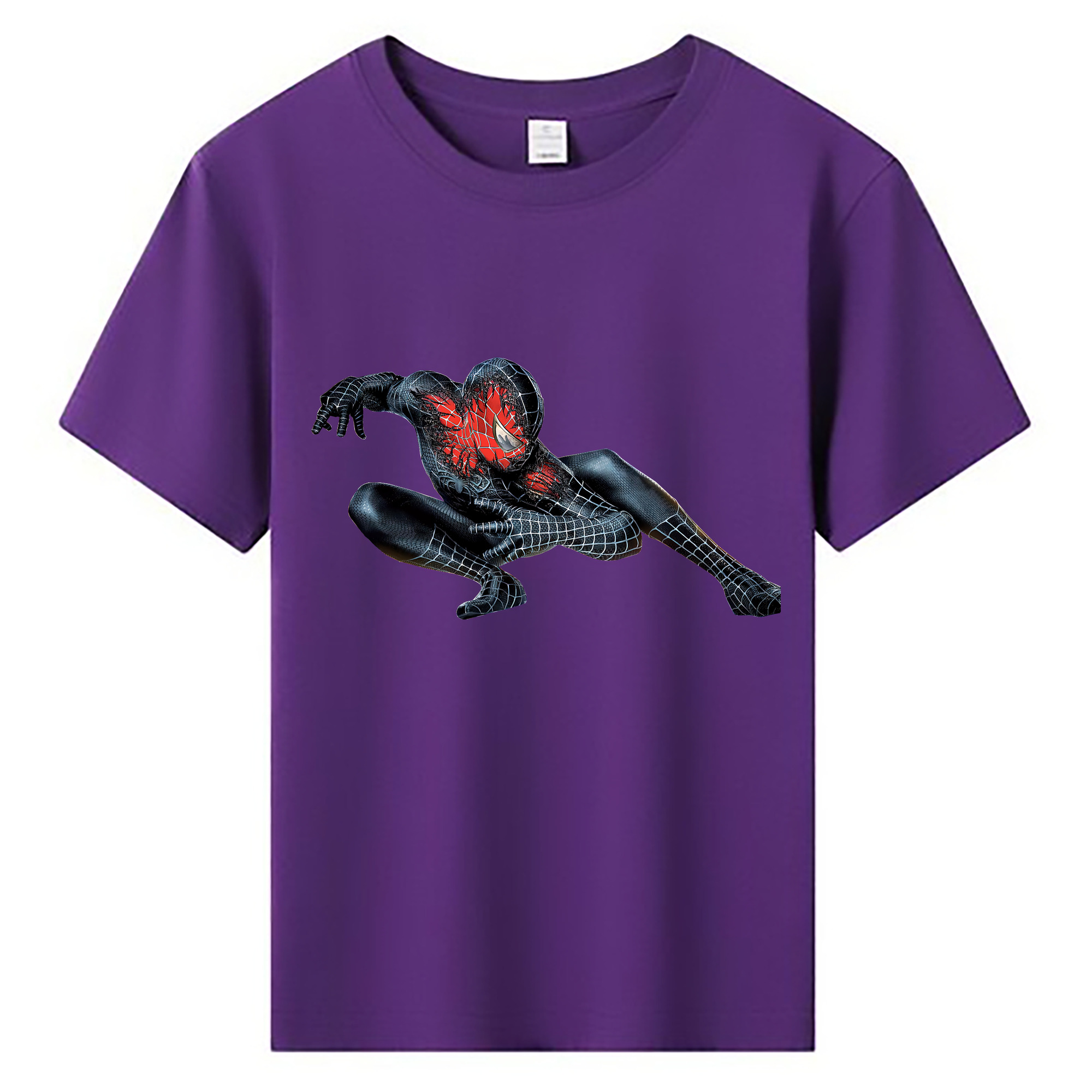 （画像用） Spider Man スパイダーマン 綿100％キッズTシャツ（フロントプリント）