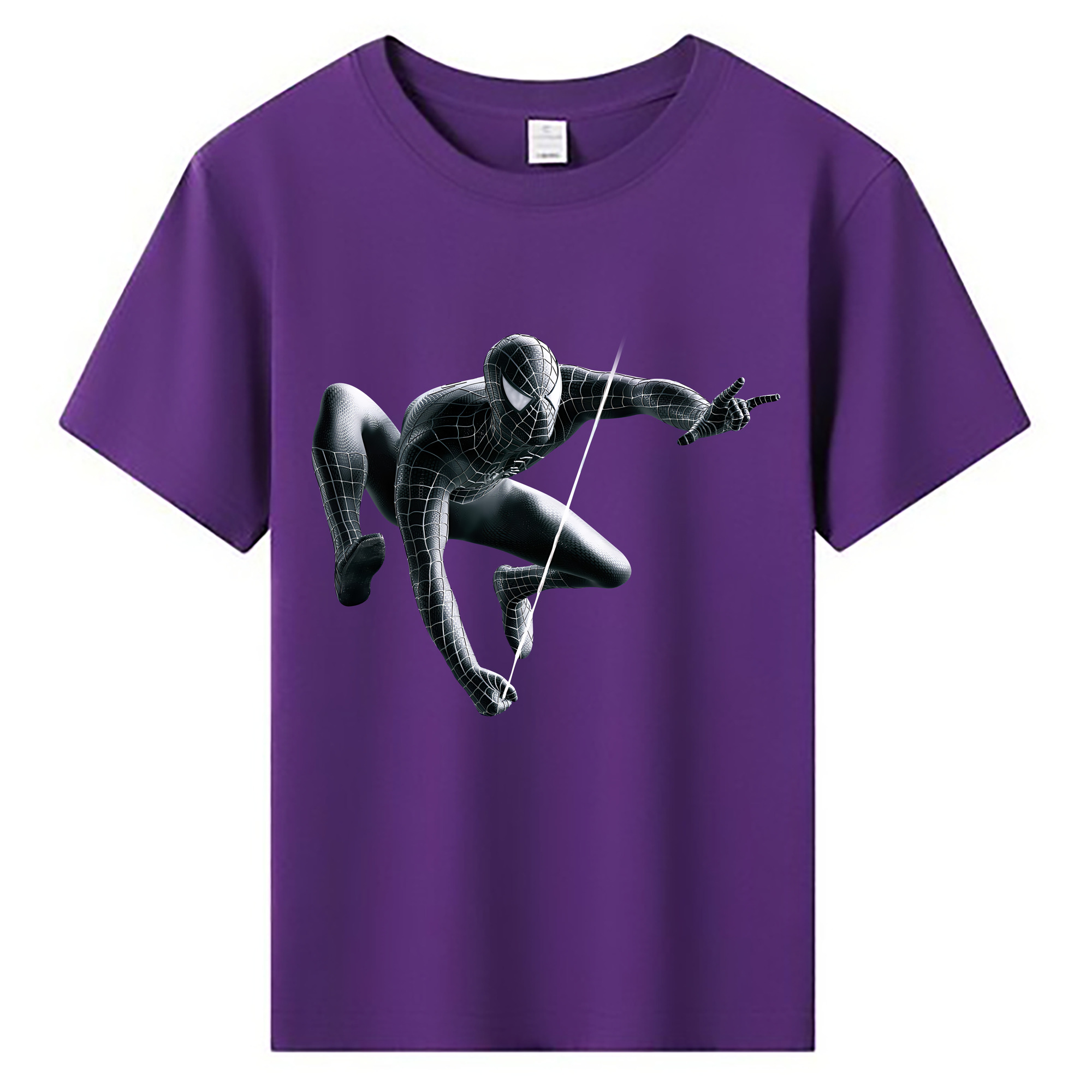 （画像用） Spider Man スパイダーマン 綿100％キッズTシャツ（フロントプリント）