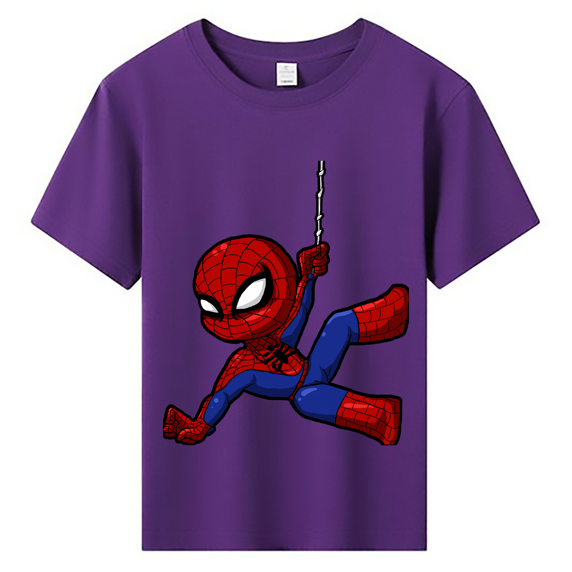 （画像用） Spider Man スパイダーマン 綿100％キッズTシャツ（フロントプリント）