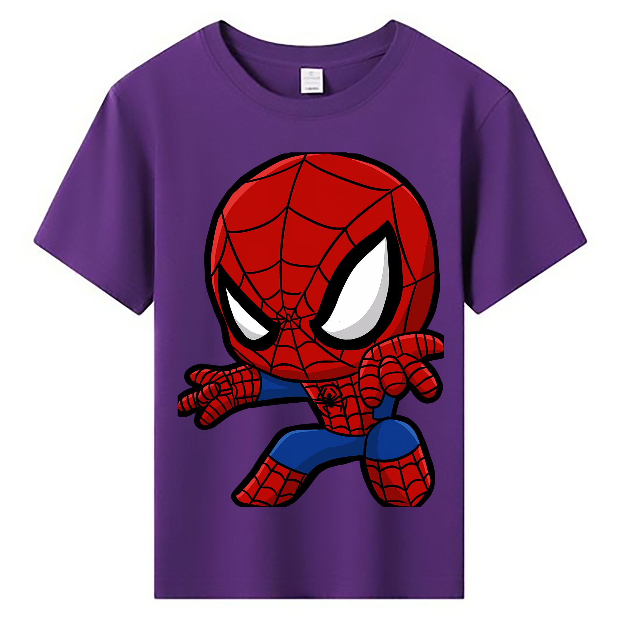 （画像用） Spider Man スパイダーマン 綿100％キッズTシャツ（フロントプリント）